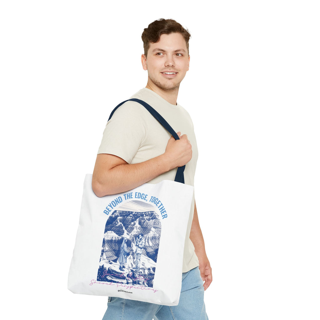 Beyond The Edge Travel Tote Bag | Grand Canyon Adventure Canvas Tote Bag for Travel Lovers