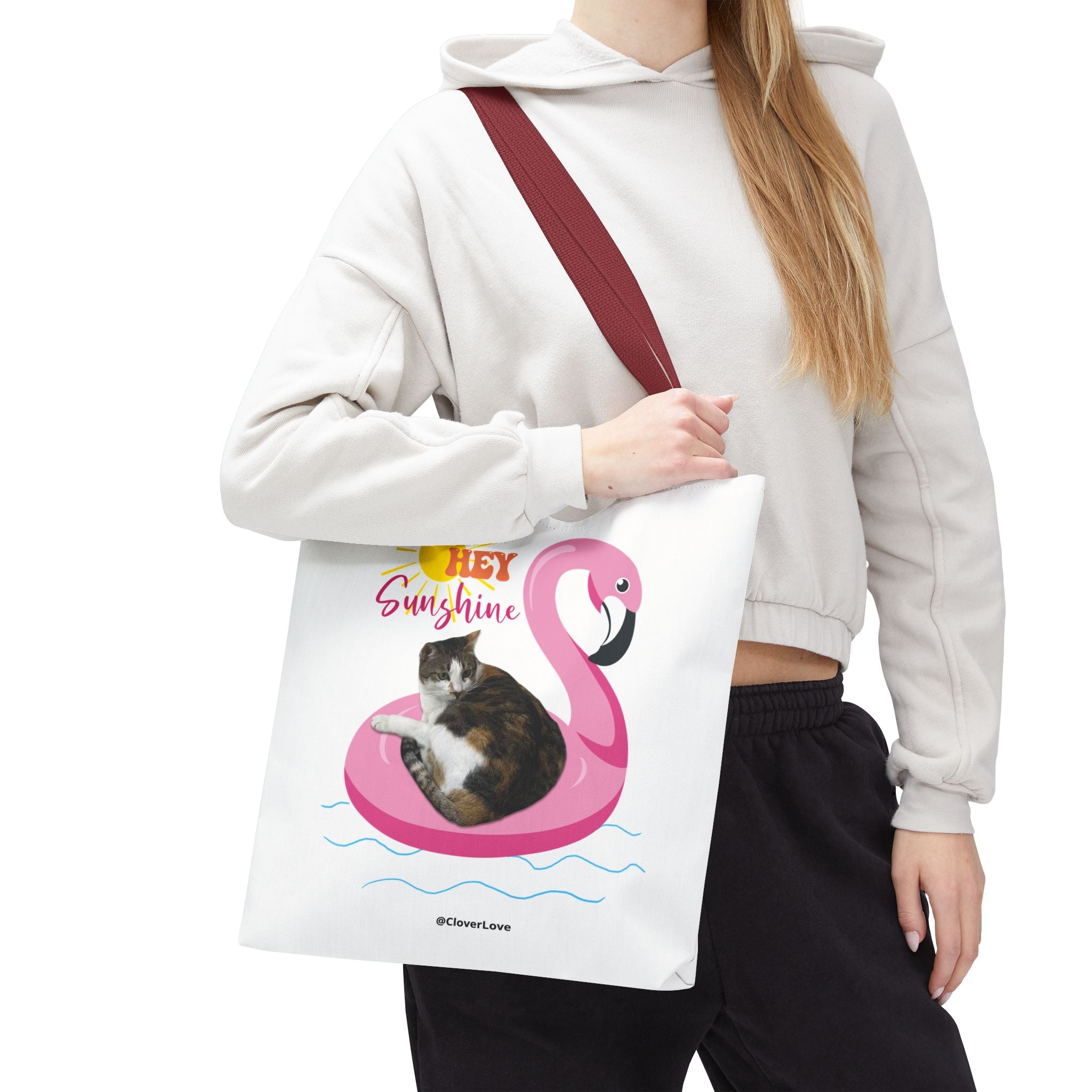Custom Cat Tote Bag | Personalized Pet Photo Summer Bag