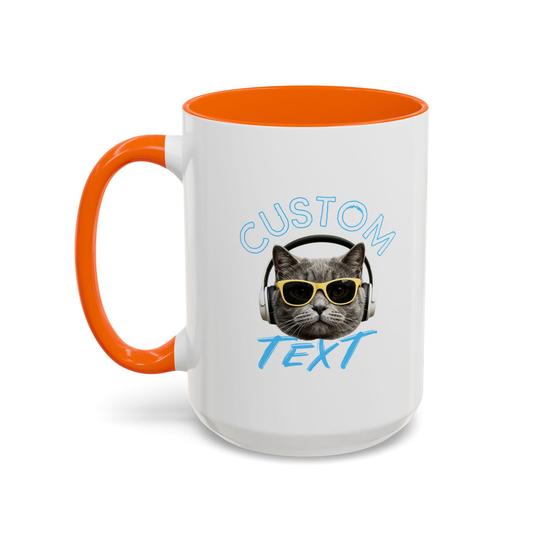 Chill Cat Sommerbecher | Personalisierte Katzenfoto-Kaffeetasse mit individuellem Text