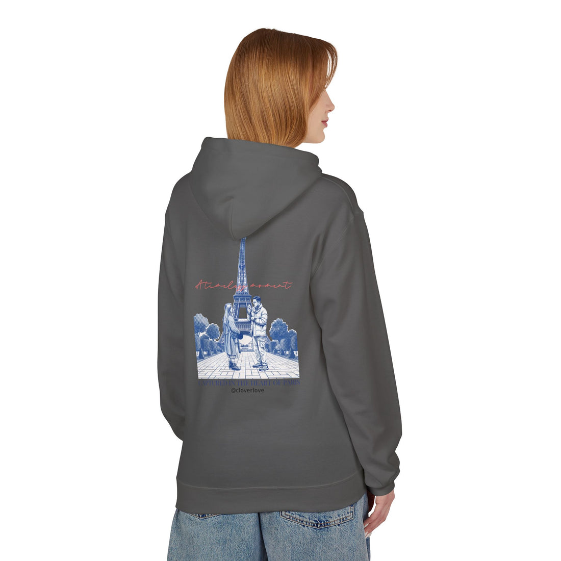 Paris Eiffelturm Hoodie | Romantisches Reise-Grafik-Sweatshirt
