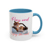 Road Trip Cat Mug | Personalized Summer Cat Coffee Cup With Custom Text