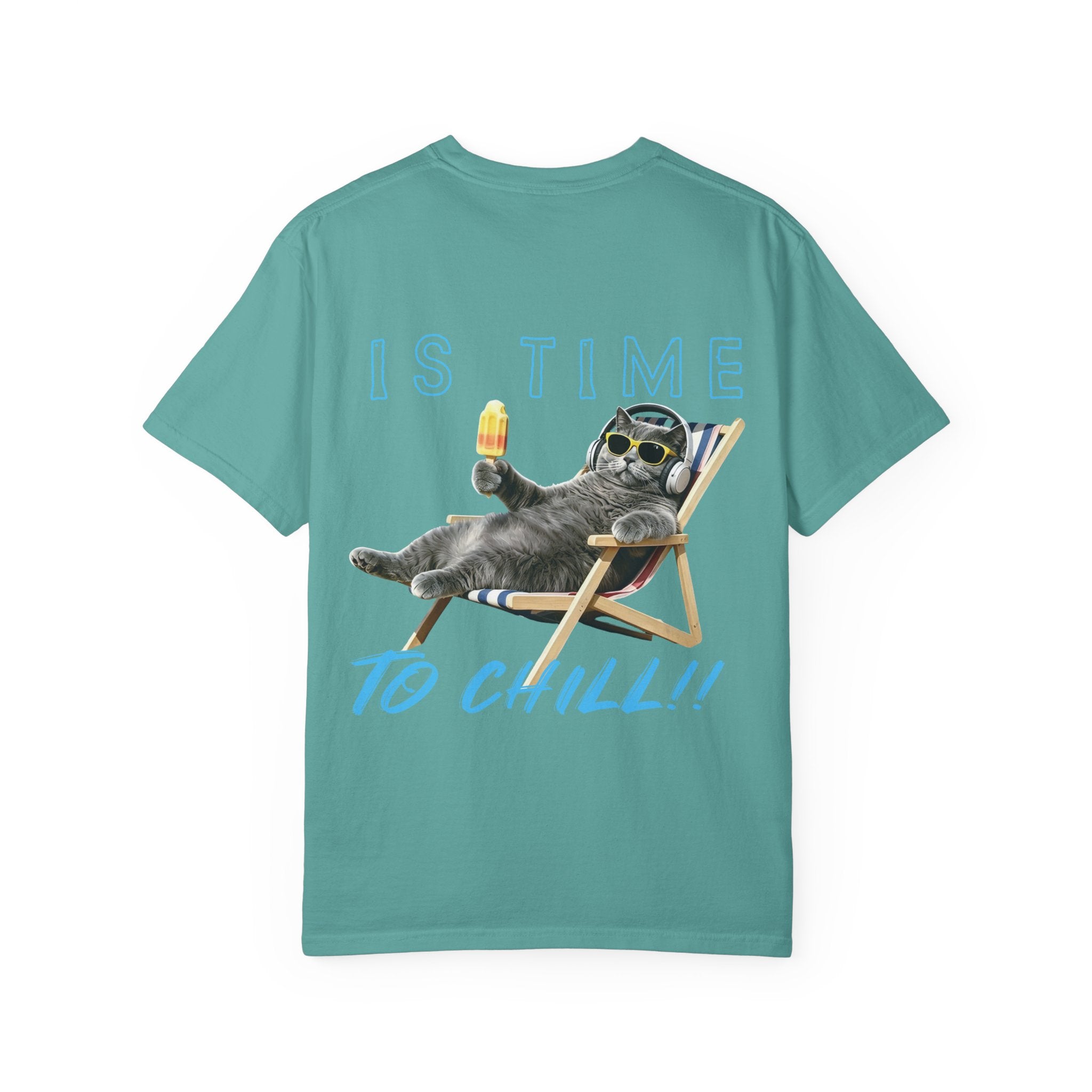 Custom Cat Summer T-Shirt - Funny Chill Cat Tee, Cat Lover Gift