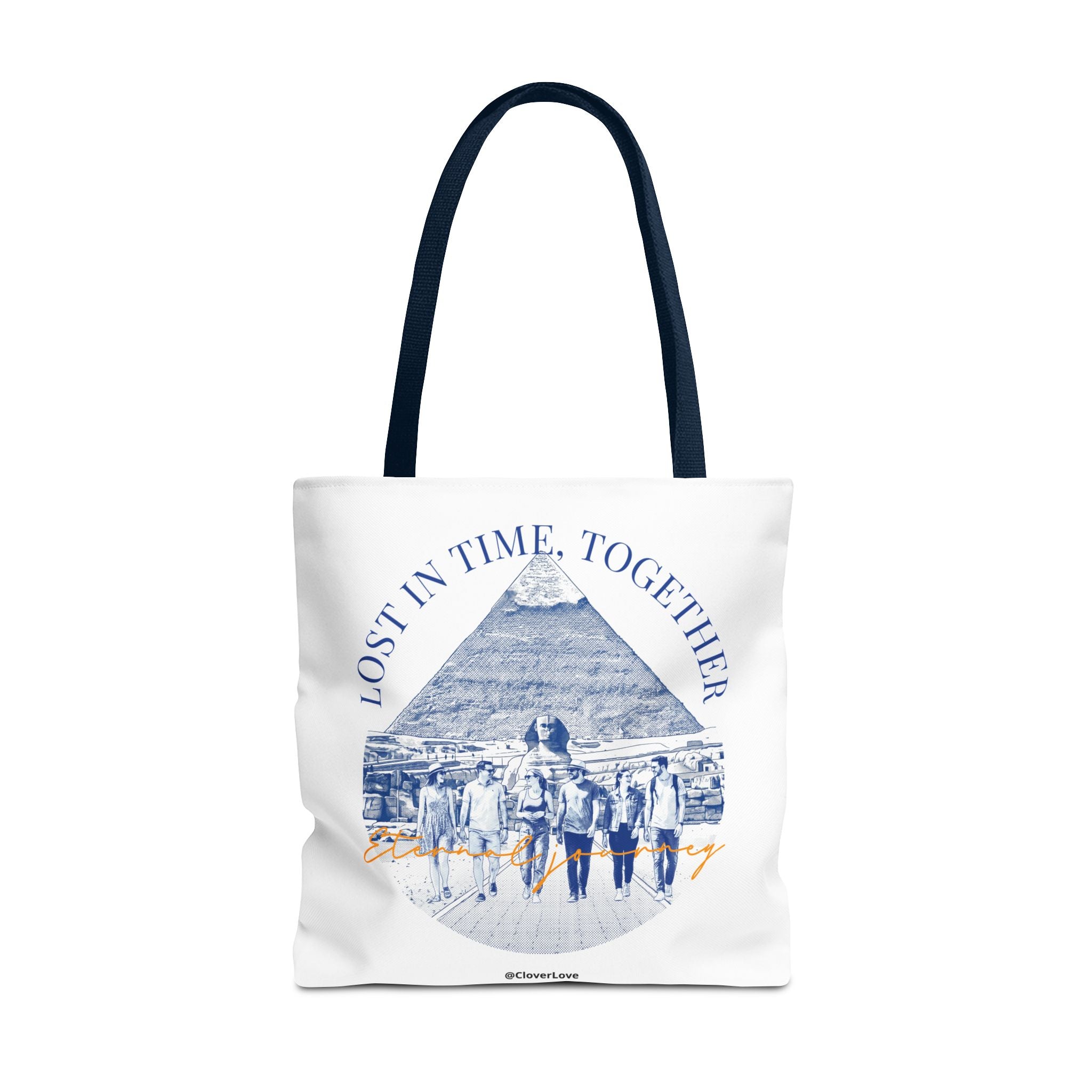 Egypt Pyramid Tote Bag | Vintage Travel Explorer Canvas Bag