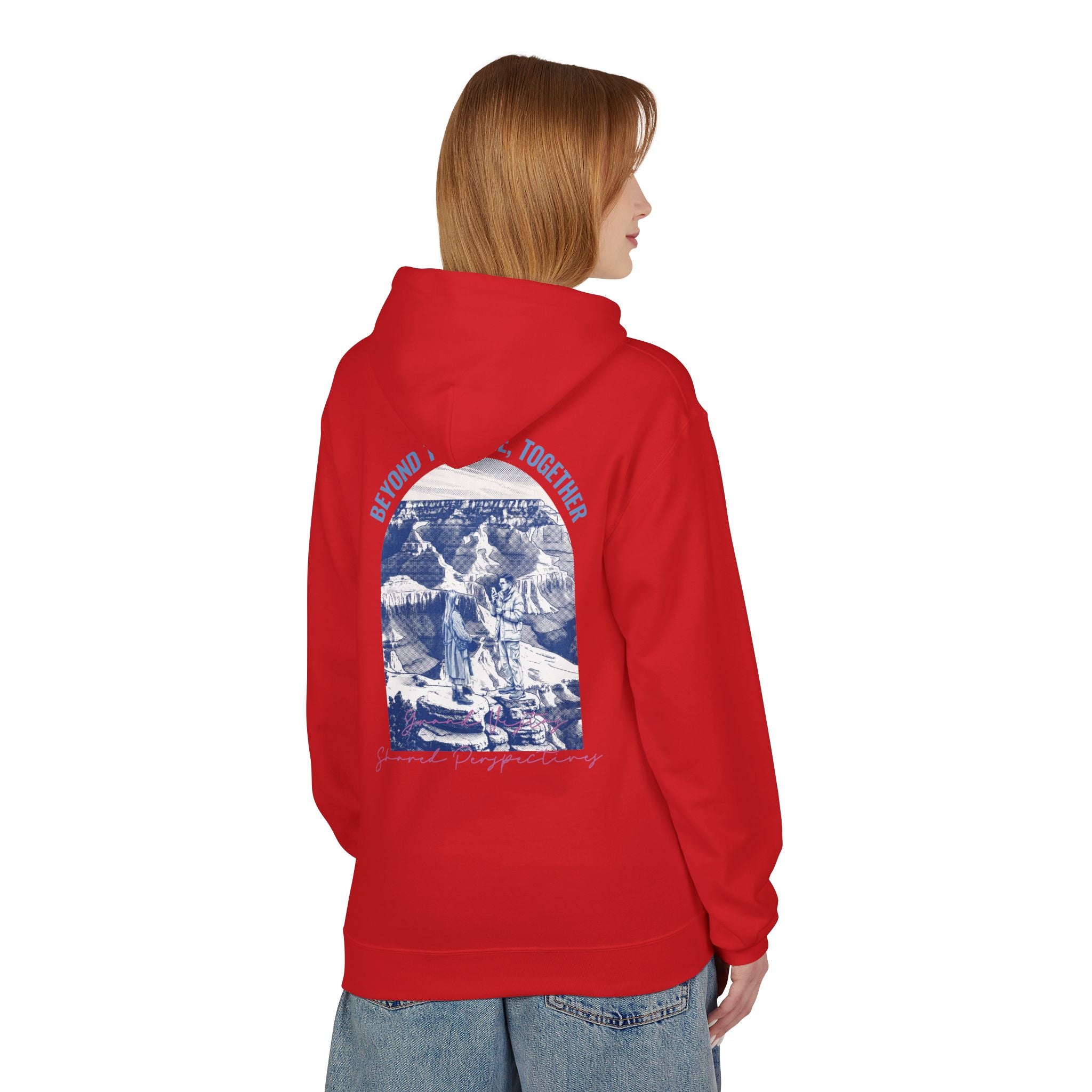 Beyond The Horizon Custom Travel Hoodie, Scenic Landmark Couple Gift