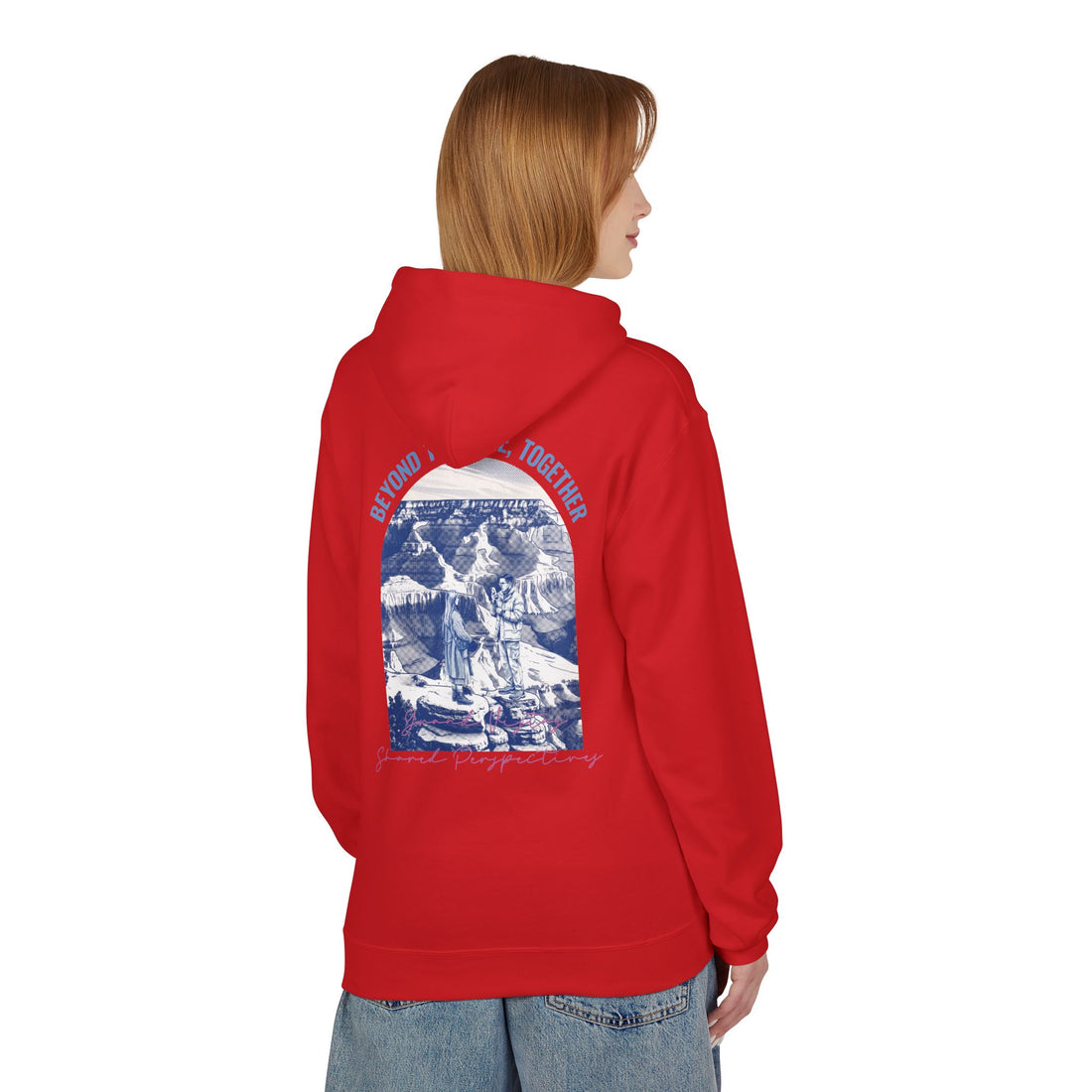 Beyond The Horizon Custom Travel Hoodie, Scenic Landmark Couple Gift