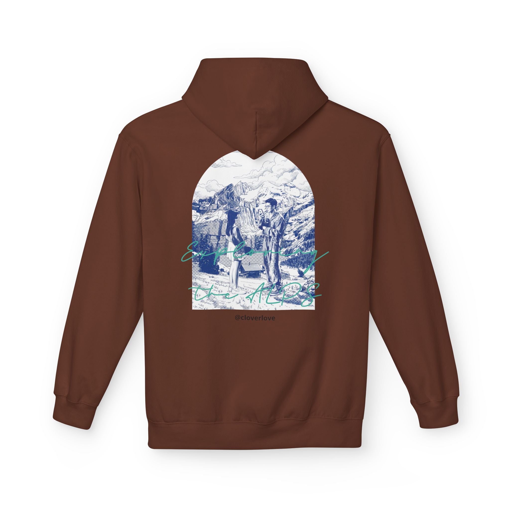 Mountain Travel Hoodie | Abenteuerlandschaft Grafik Pullover