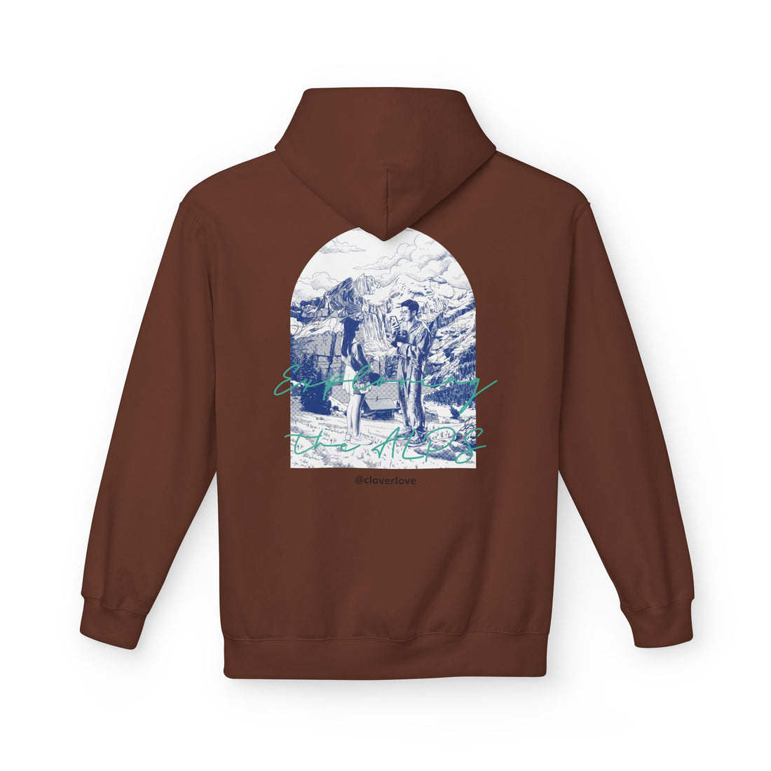 Mountain Travel Hoodie | Abenteuerlandschaft Grafik Pullover