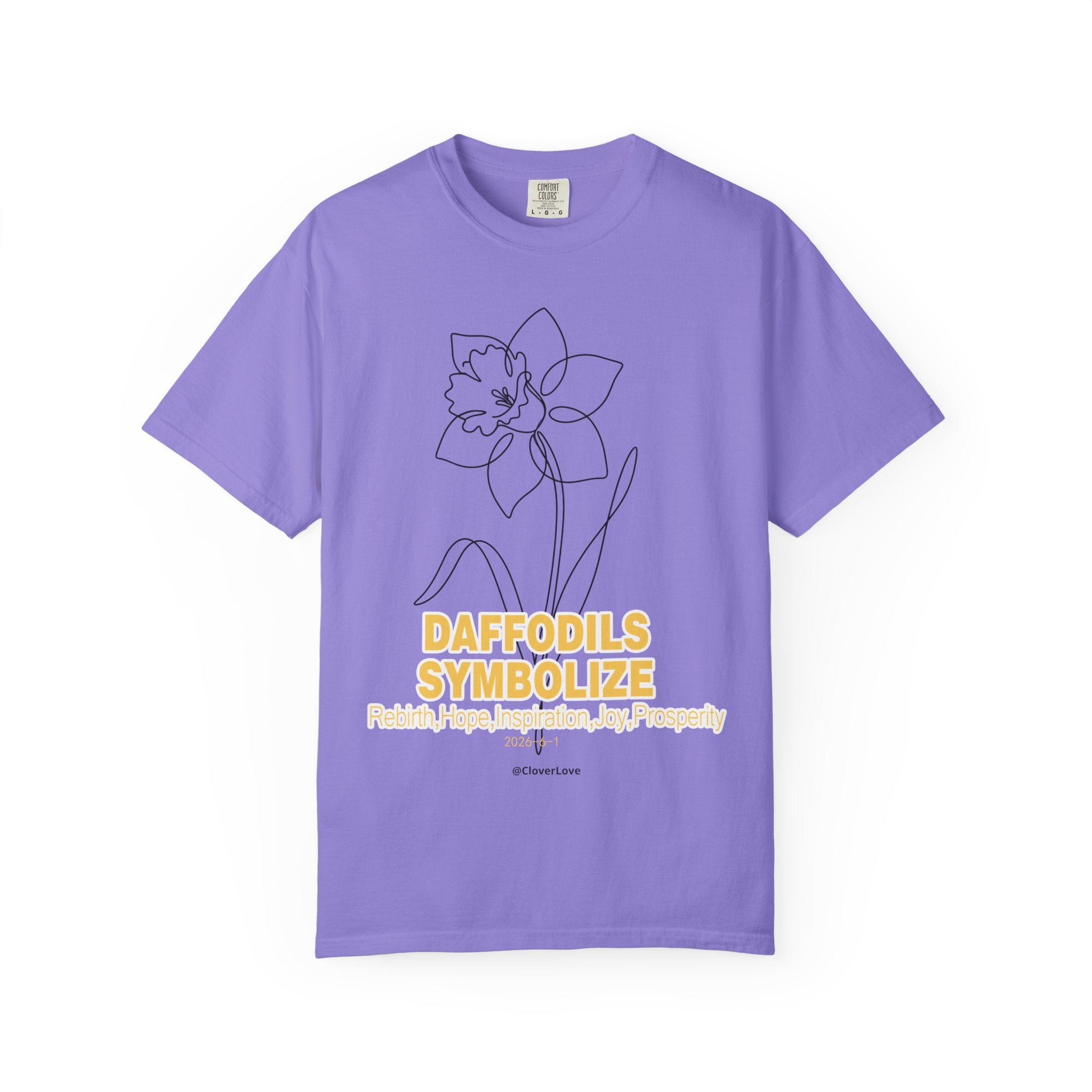 Daffodil Flower T-Shirt - Botanical Graphic Shirt for Flower Lovers