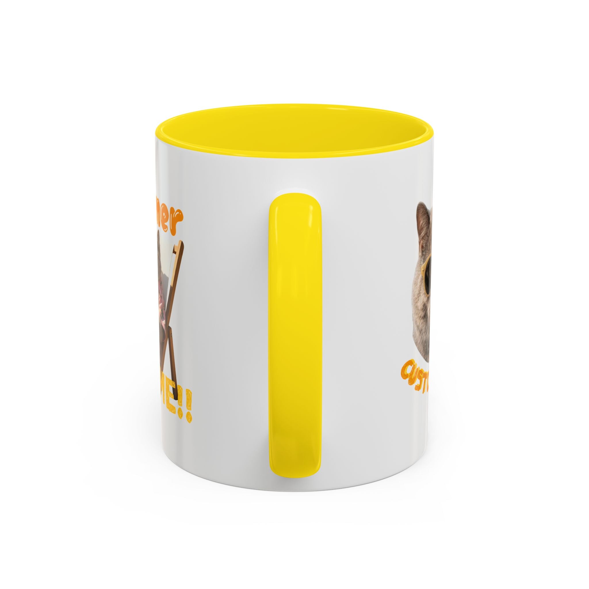 Funny Cat Summer Mug - Cute Beach Coffee Cup for Cat Lovers