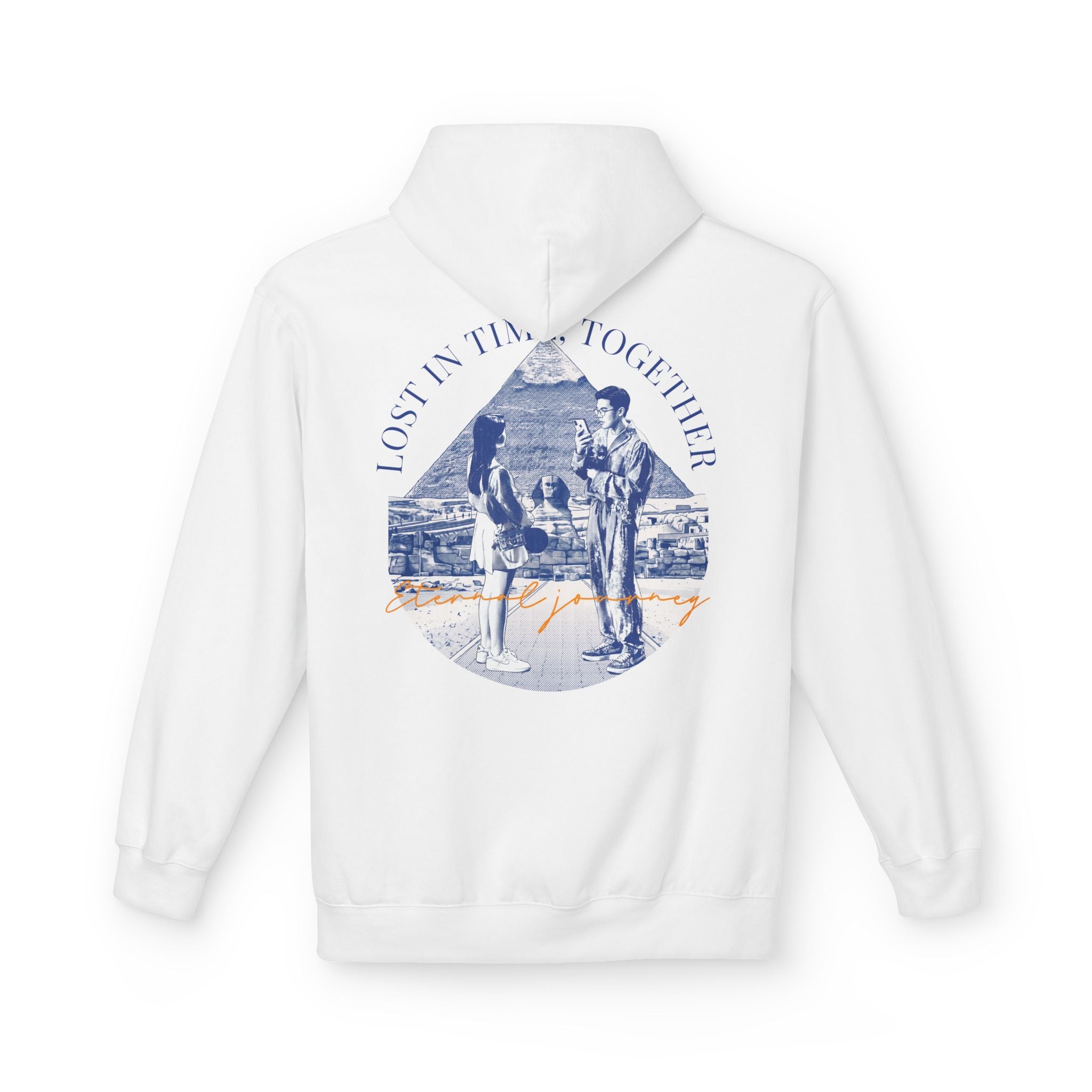 Vintage Travel Hoodie | Couple Landmark Graphic Sweatshirt