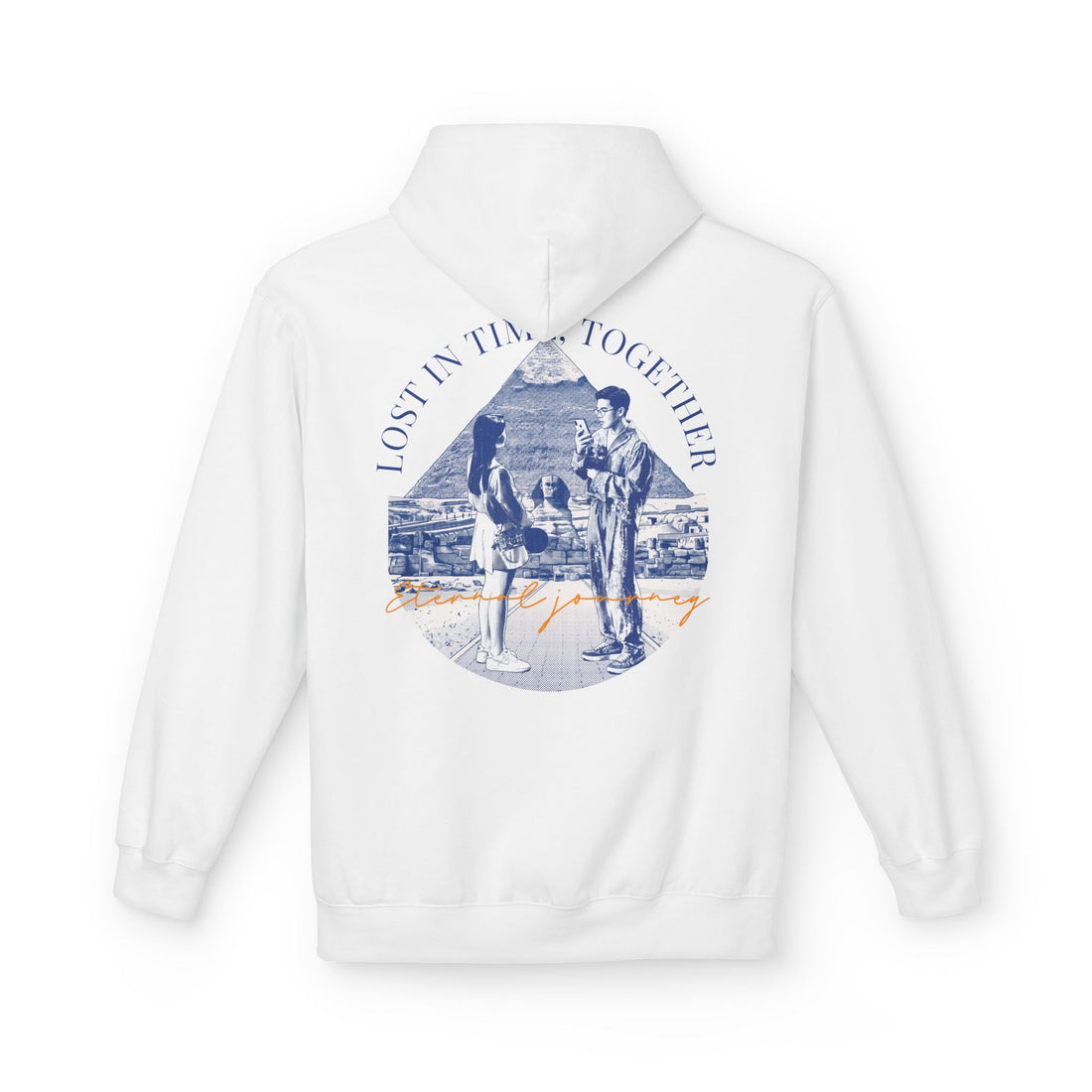 Vintage Travel Hoodie | Couple Landmark Graphic Sweatshirt