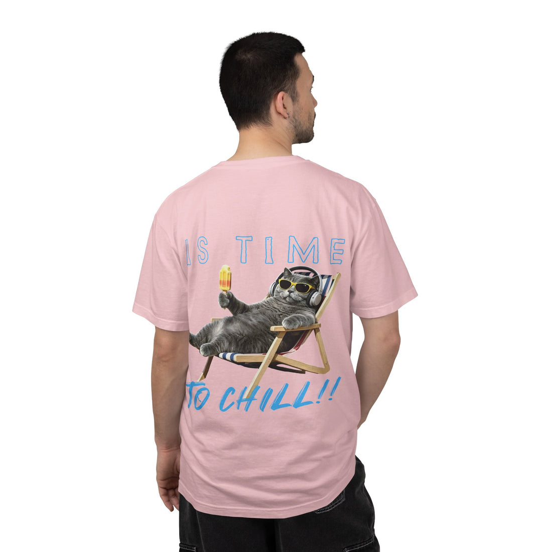 Custom Cat Summer T-Shirt - Funny Chill Cat Tee, Cat Lover Gift