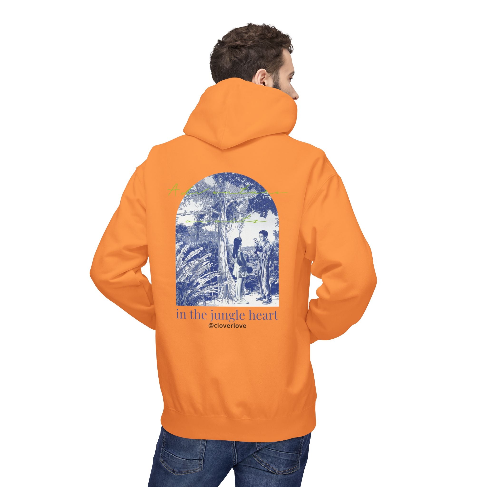 Dschungel-Abenteuer Hoodie – Vintage Tropical Travel Grafik Pullover Sweatshirt