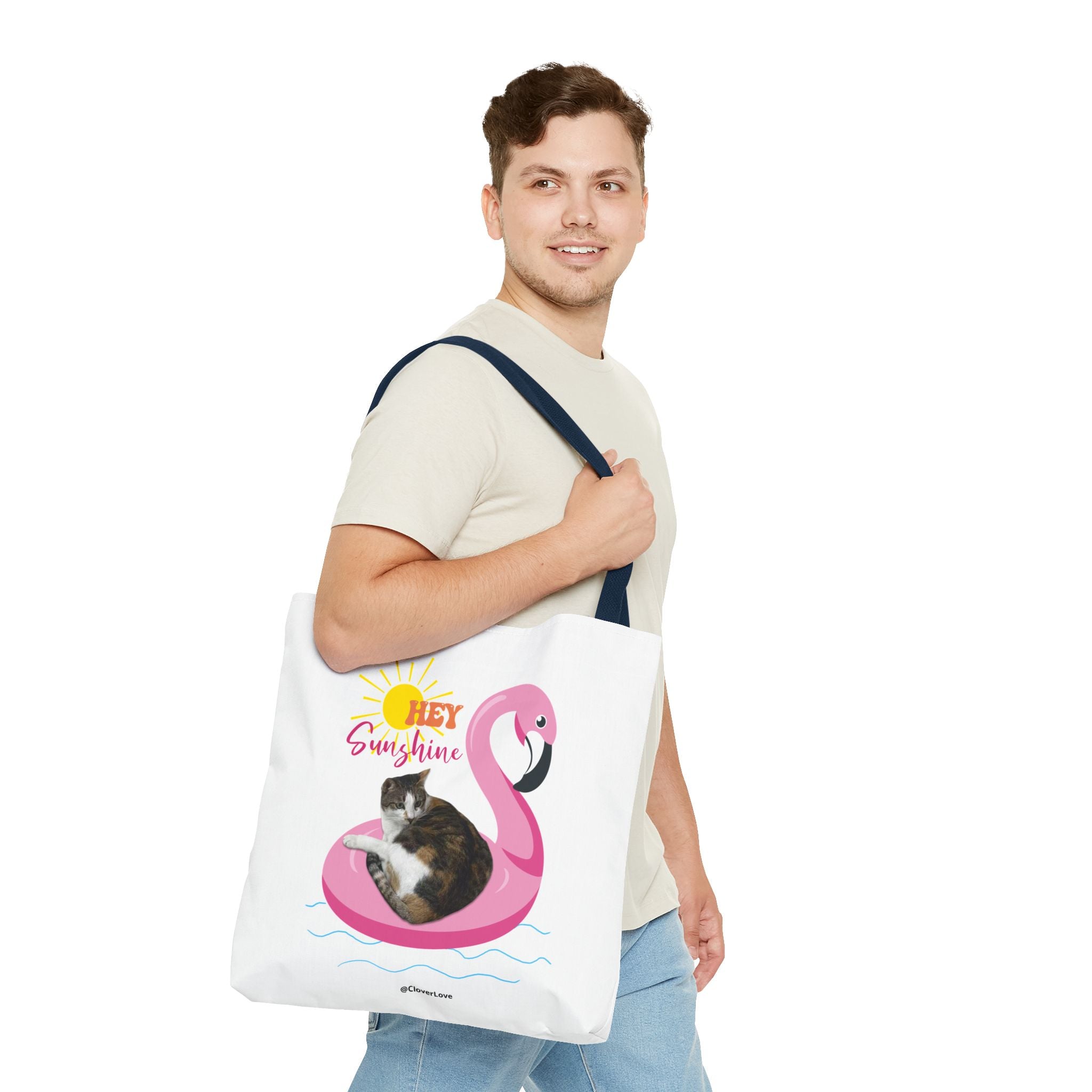 Custom Cat Tote Bag | Personalized Pet Photo Summer Bag