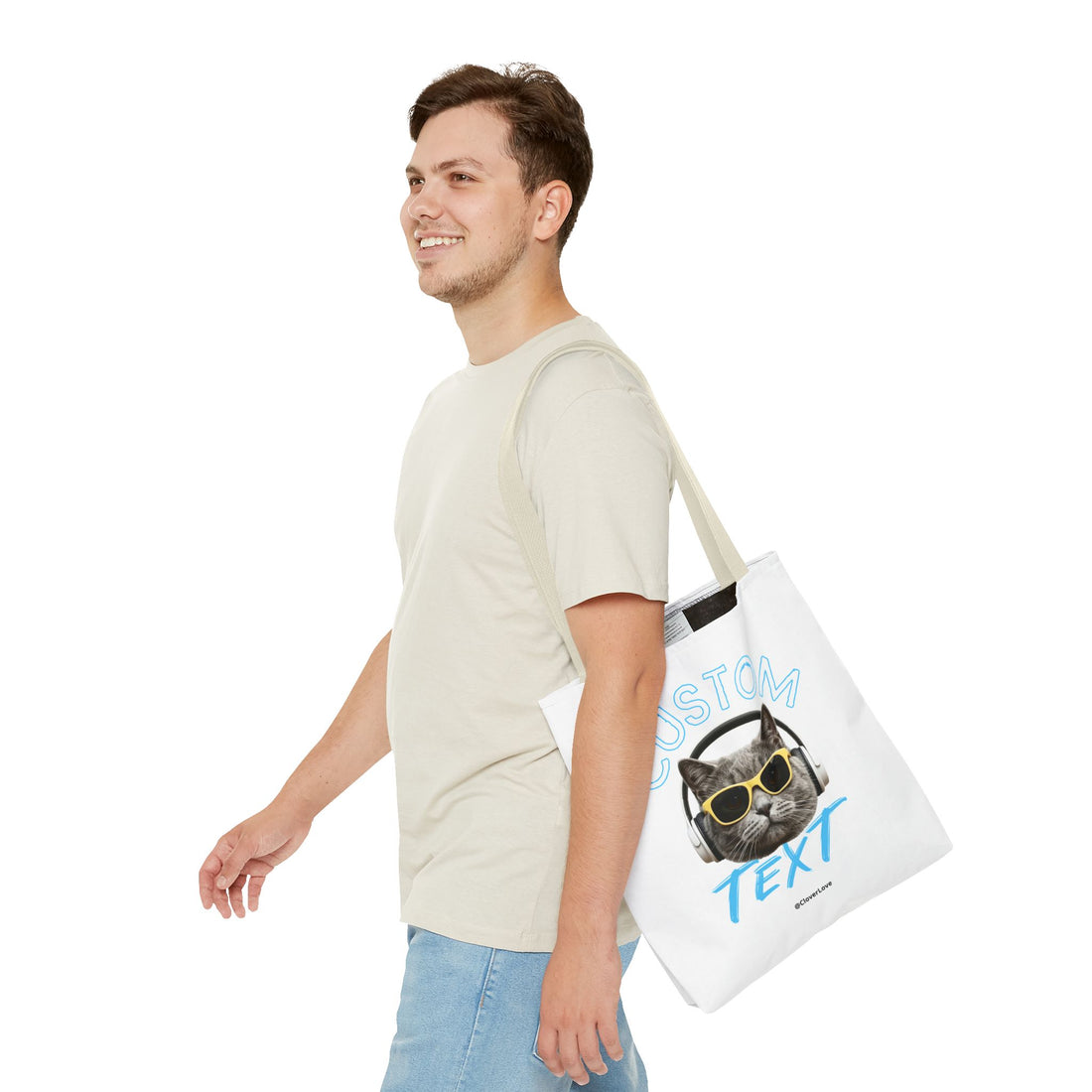 Summer Chill Cat Tote Bag | Funny Cat Lover Beach Bag