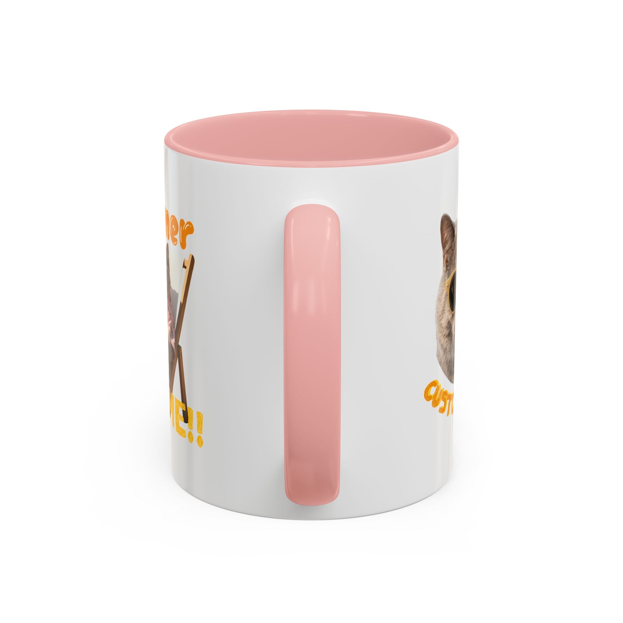 Funny Cat Summer Mug - Cute Beach Coffee Cup for Cat Lovers