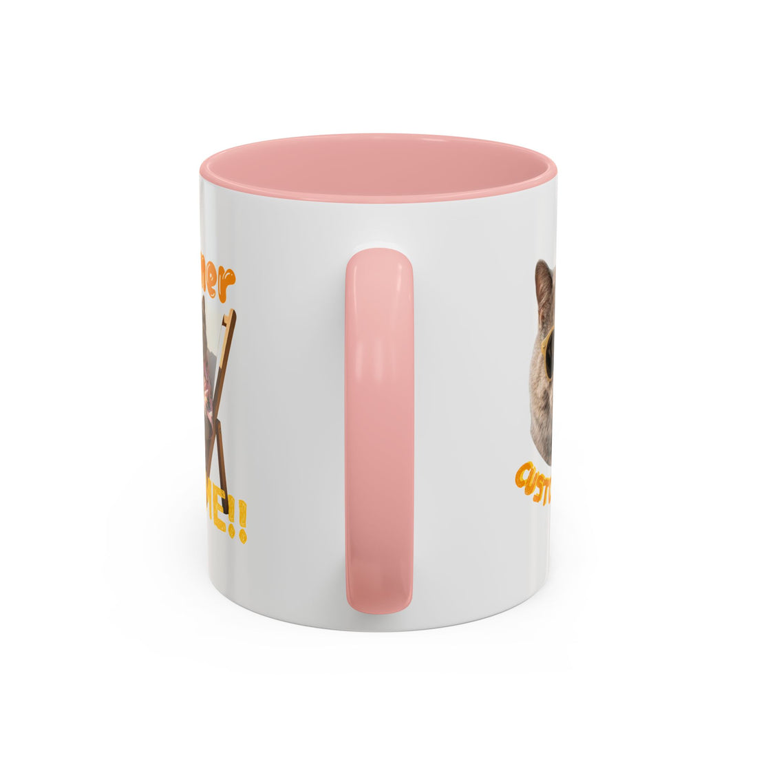 Funny Cat Summer Mug - Cute Beach Coffee Cup for Cat Lovers