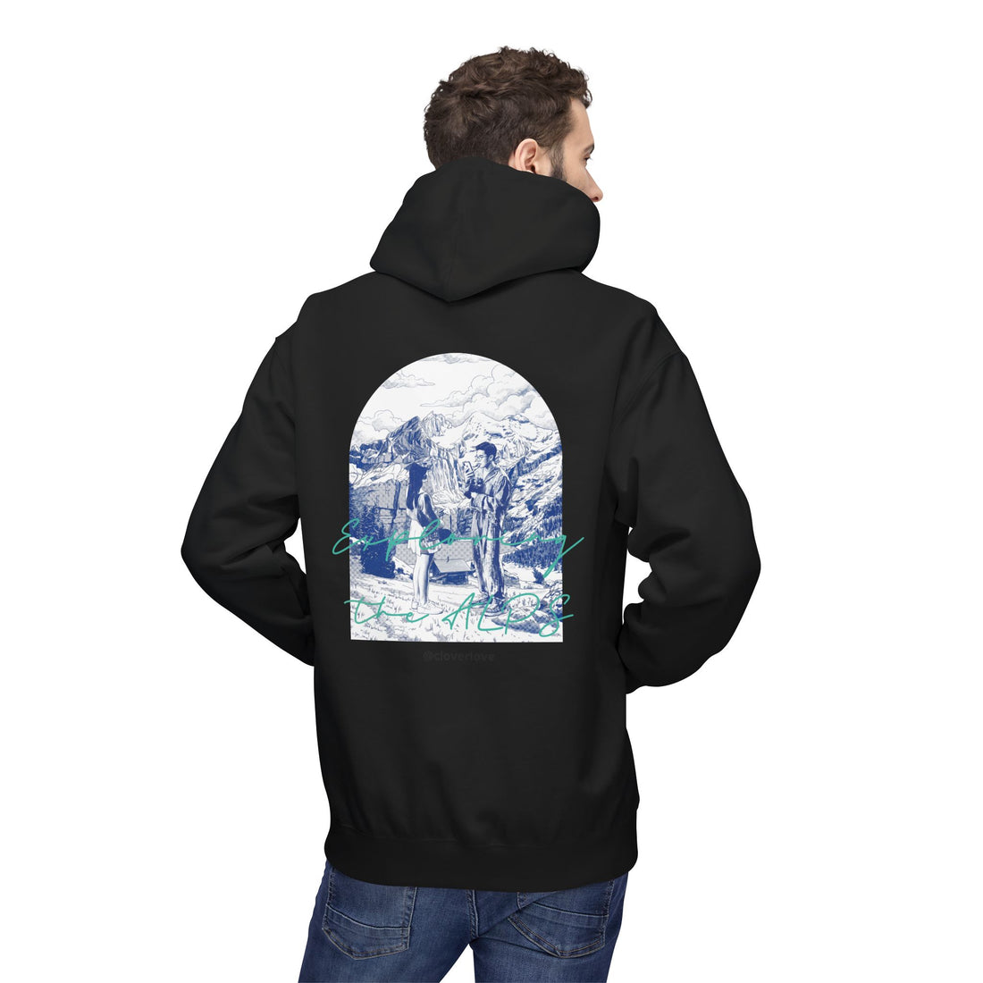 Mountain Travel Hoodie | Abenteuerlandschaft Grafik Pullover