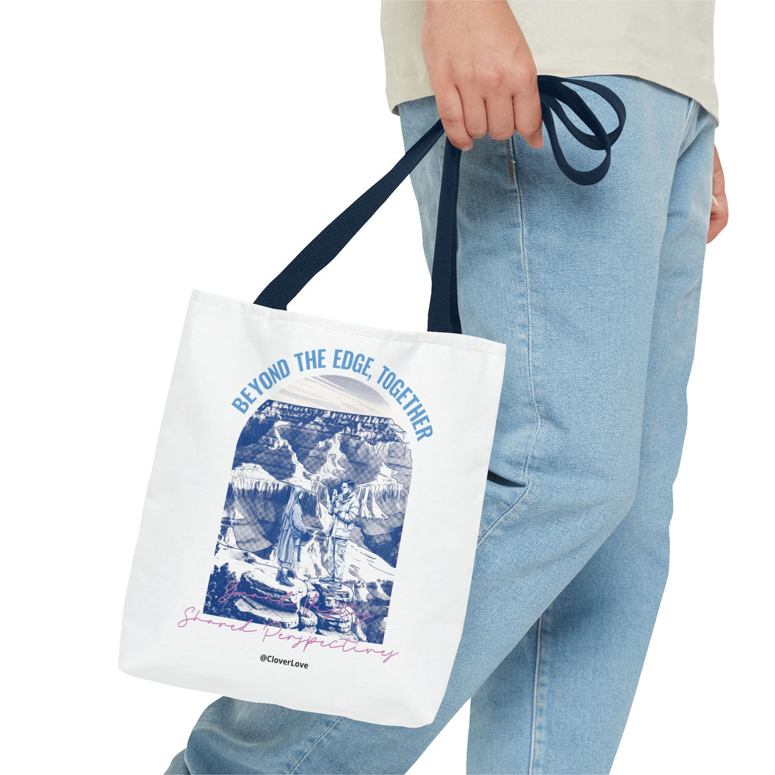 Beyond The Edge Travel Tote Bag | Grand Canyon Adventure Canvas Tote Bag for Travel Lovers
