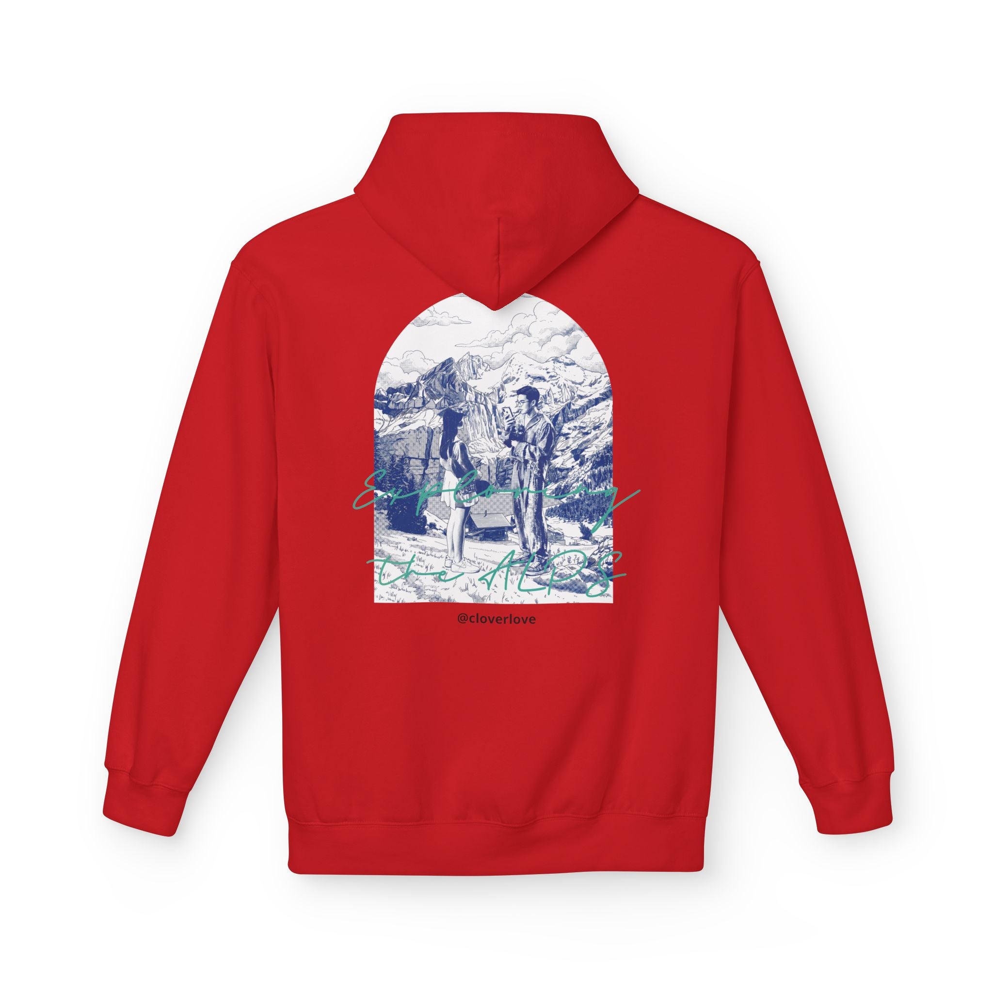 Mountain Travel Hoodie | Abenteuerlandschaft Grafik Pullover