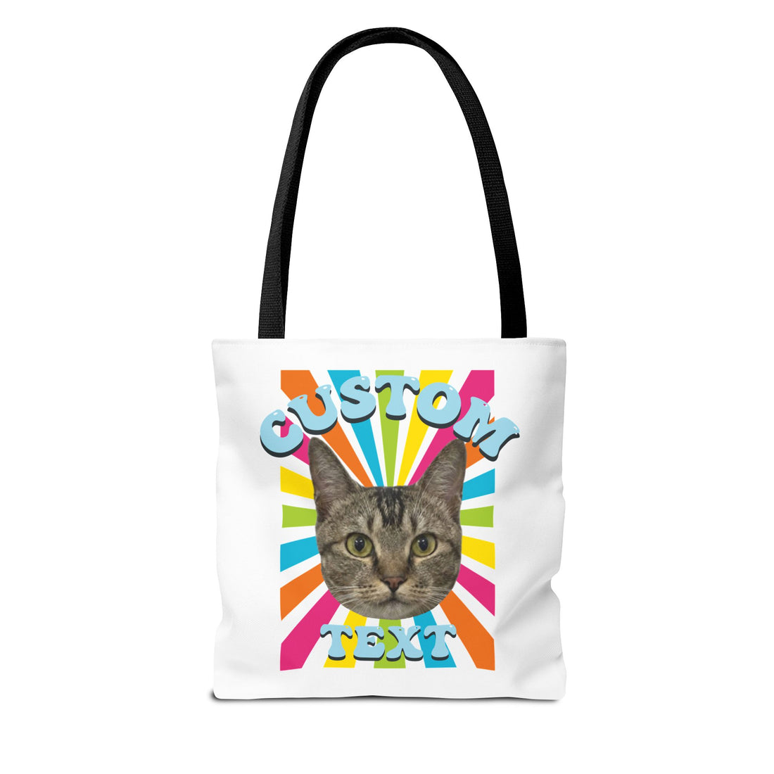 Custom Cat Tote Bag | Personalized Pet Photo Canvas Bag