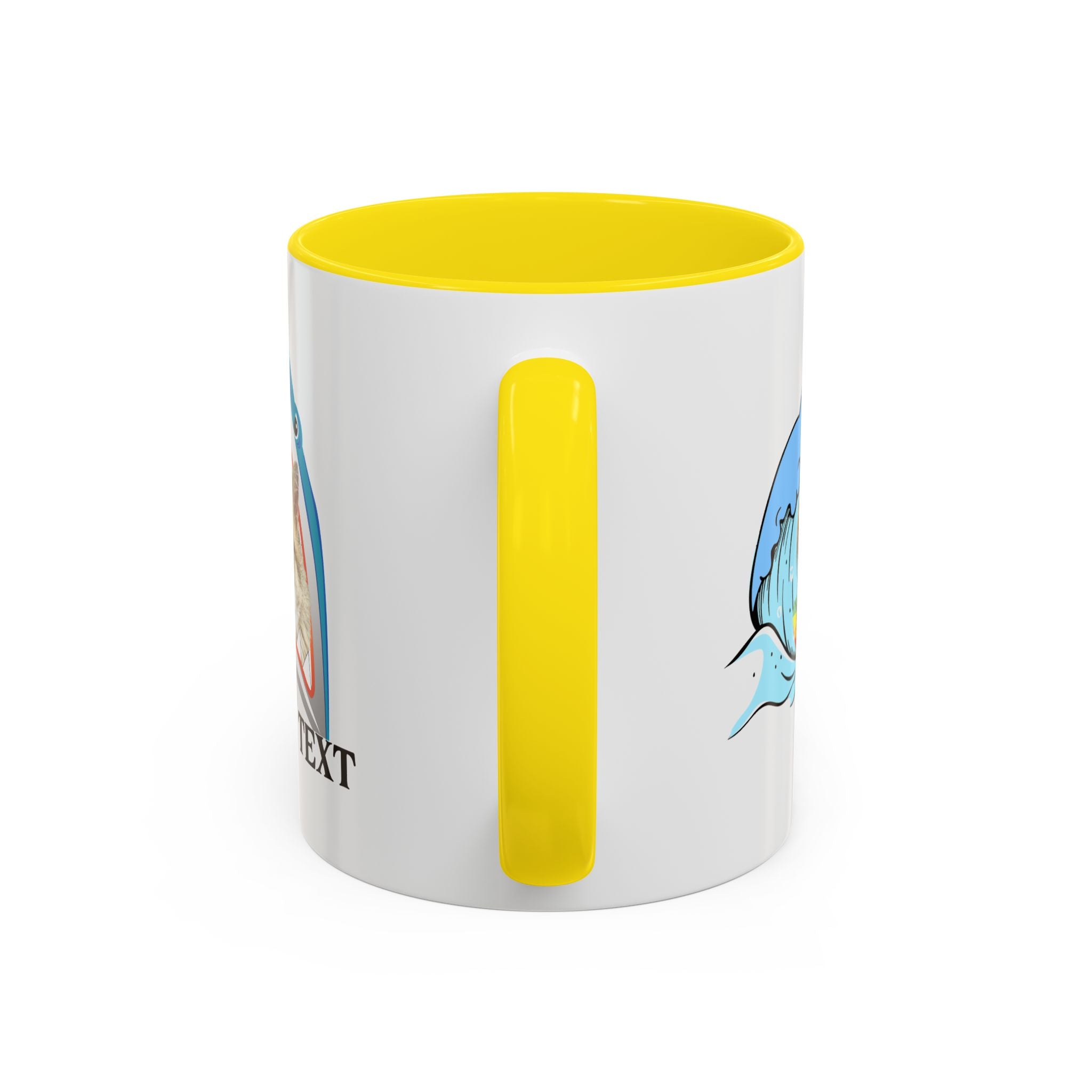 Summer Diving Dog Mug | Personalized Dog Photo Coffee Cup With Custom Text