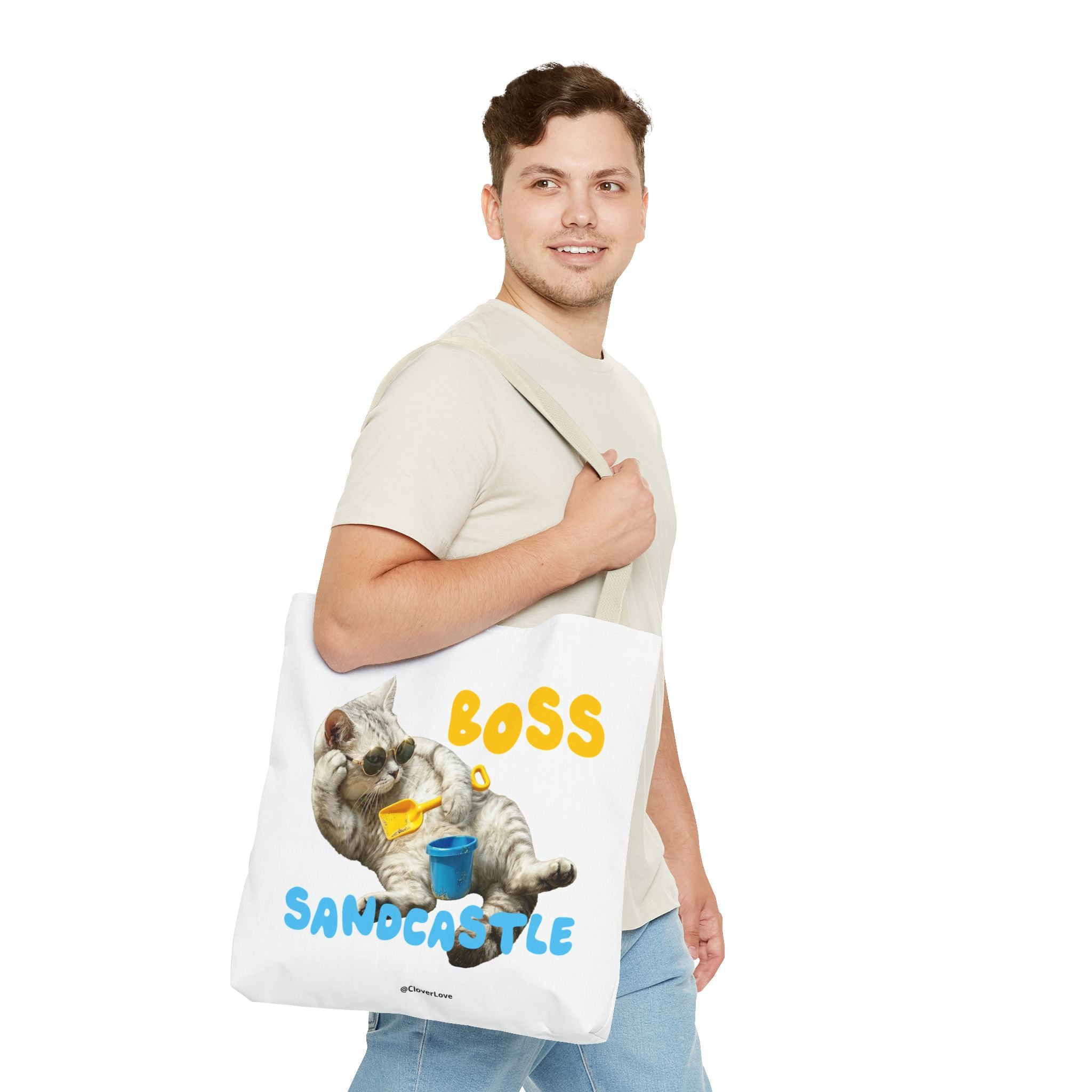 Funny Cat Tote Bag | Custom Pet Photo Personalized Canvas Bag