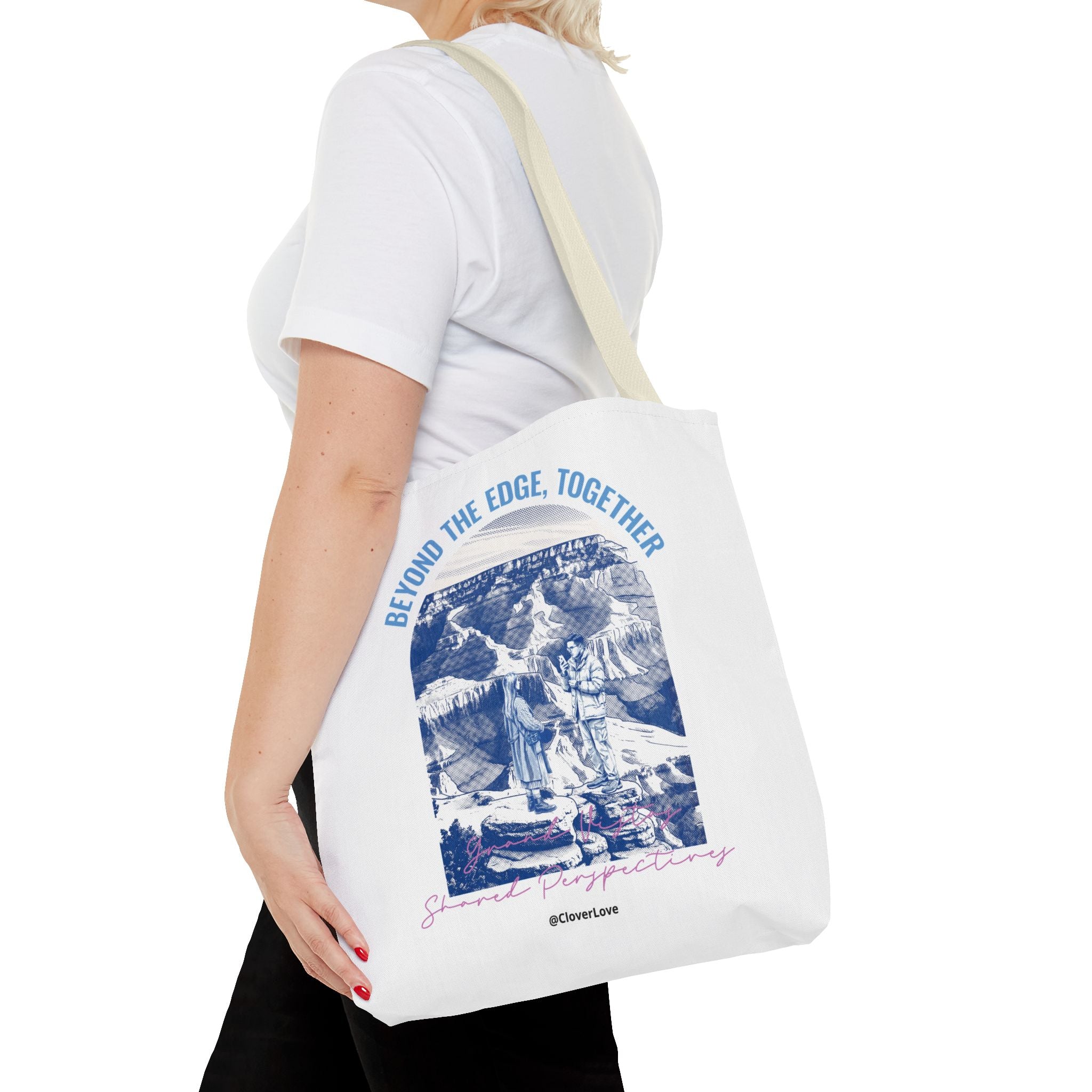 Beyond The Edge Travel Tote Bag | Grand Canyon Adventure Canvas Tote Bag for Travel Lovers