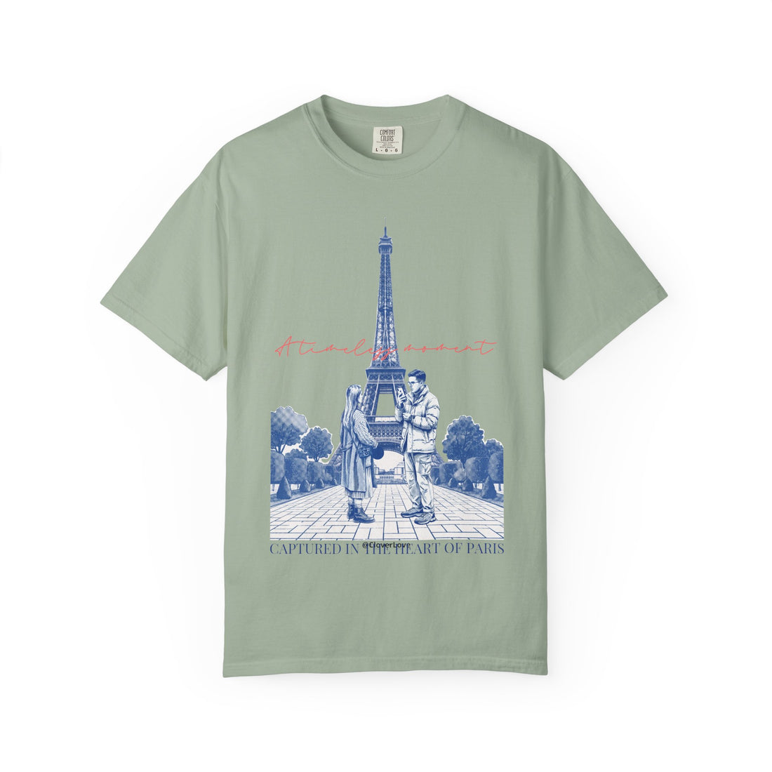 Custom Paris Landmark T-Shirt - Vintage Paris Memory Tee, Travel Lover Gift