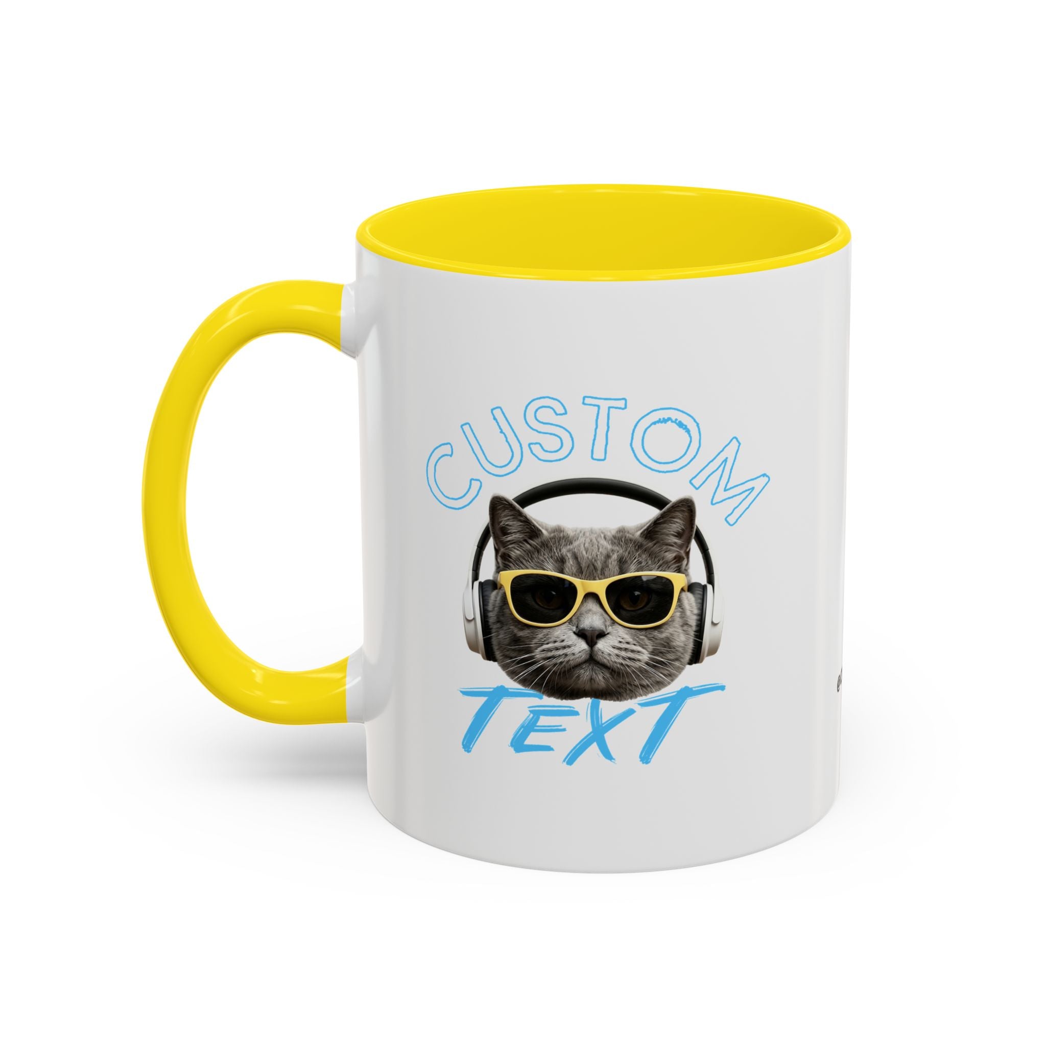 Chill Cat Summer Mug | Personalized Cat Photo Coffee Cup With Custom Text