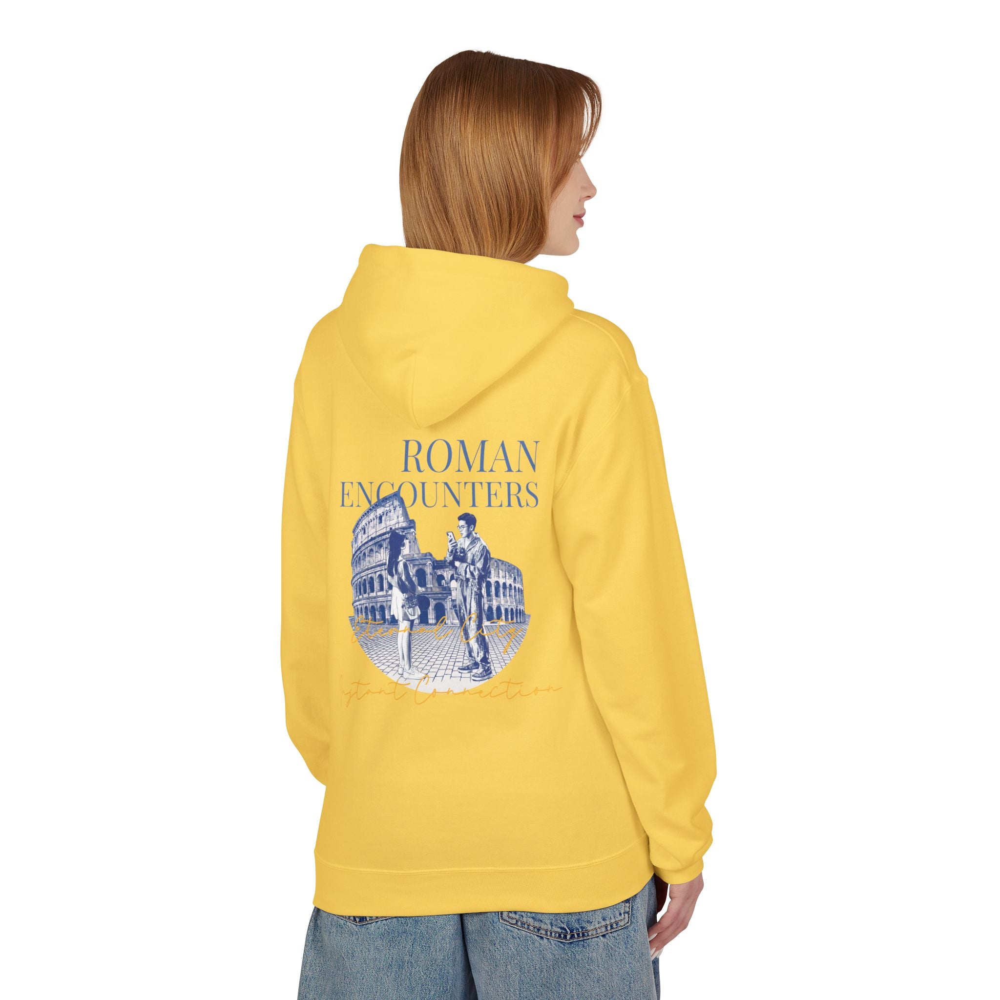 Roman Encounters Hoodie | Colosseum Travel Landmark Sweatshirt