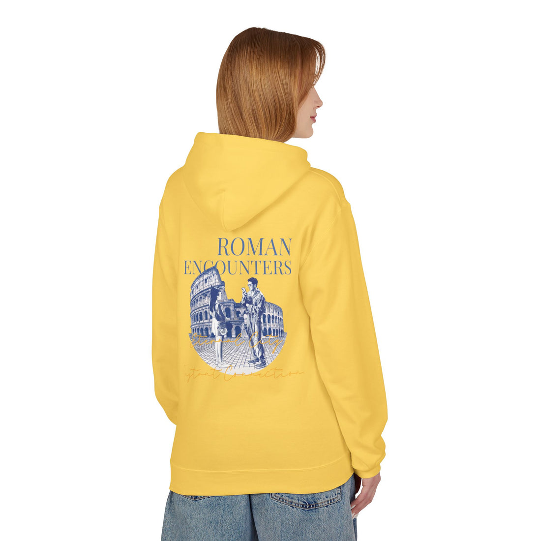 Roman Encounters Hoodie | Colosseum Travel Landmark Sweatshirt
