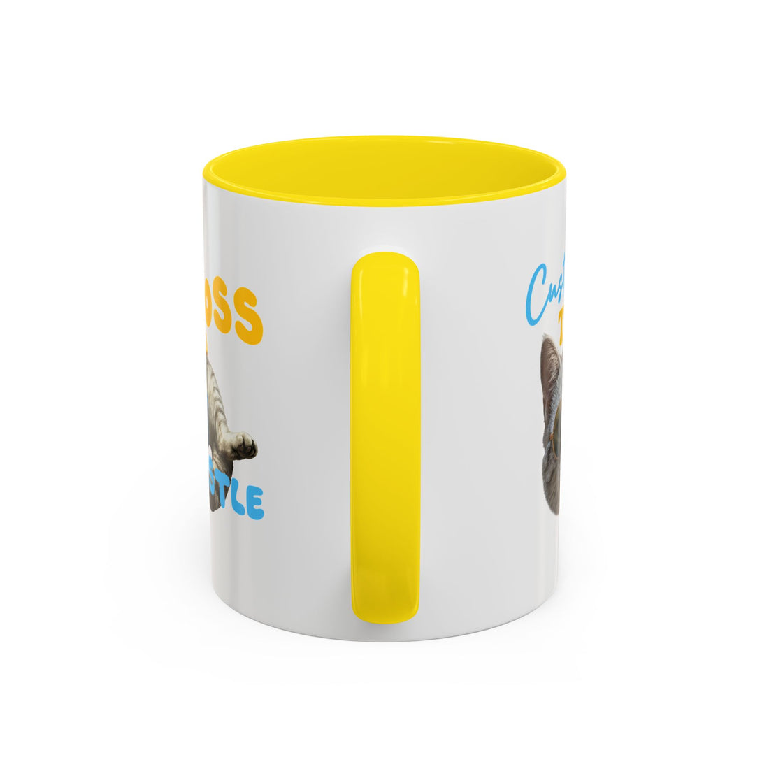 Funny Summer Cat Mug | Personalized Beach Cat Coffee Cup With Custom Text