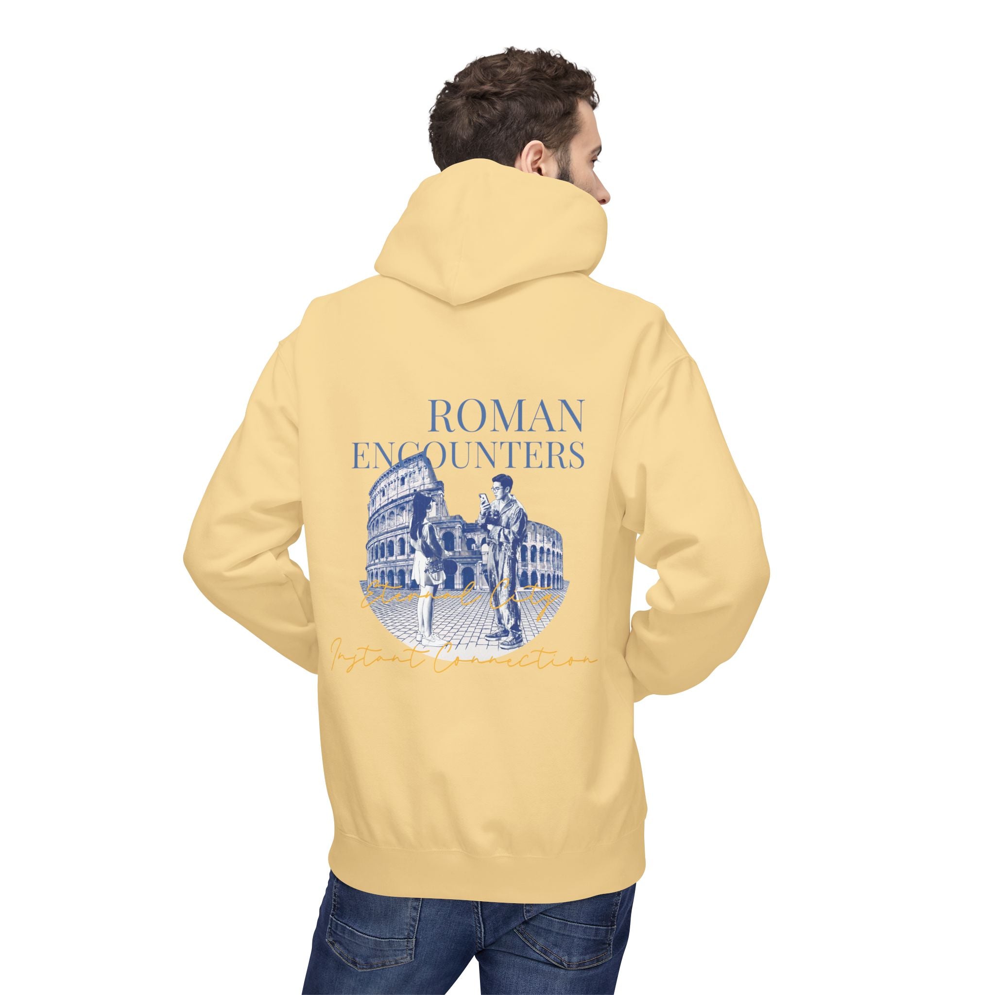 Roman Encounters Hoodie | Colosseum Travel Landmark Sweatshirt