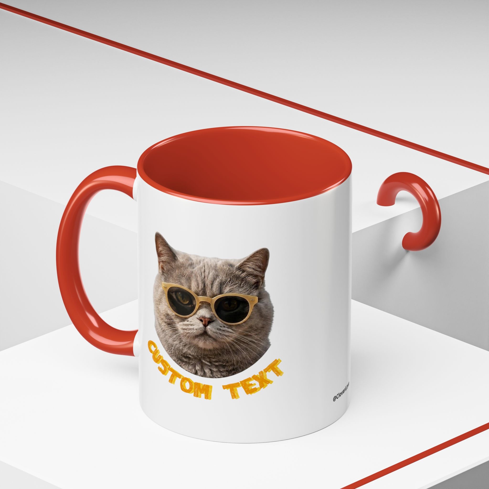 Lustige Katzen-Sommer-Tasse – Süße Strand-Kaffeetasse für Katzenliebhaber