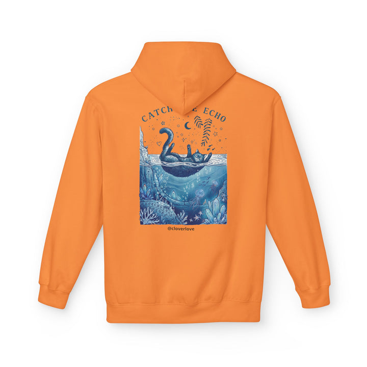 Katzen-Ozean-Abenteuer-Kapuzenpullover | Vintage Unterwasser-Grafik-Sweatshirt