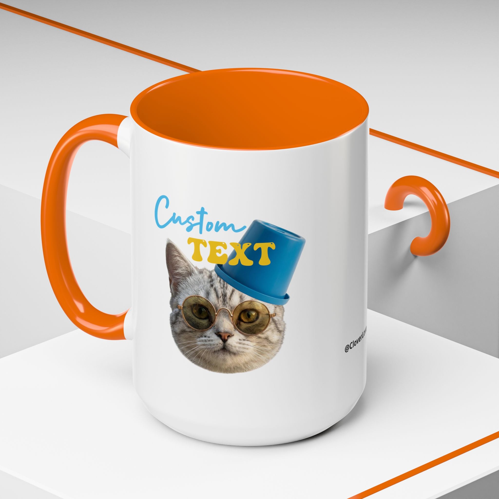 Funny Summer Cat Mug | Personalized Beach Cat Coffee Cup With Custom Text