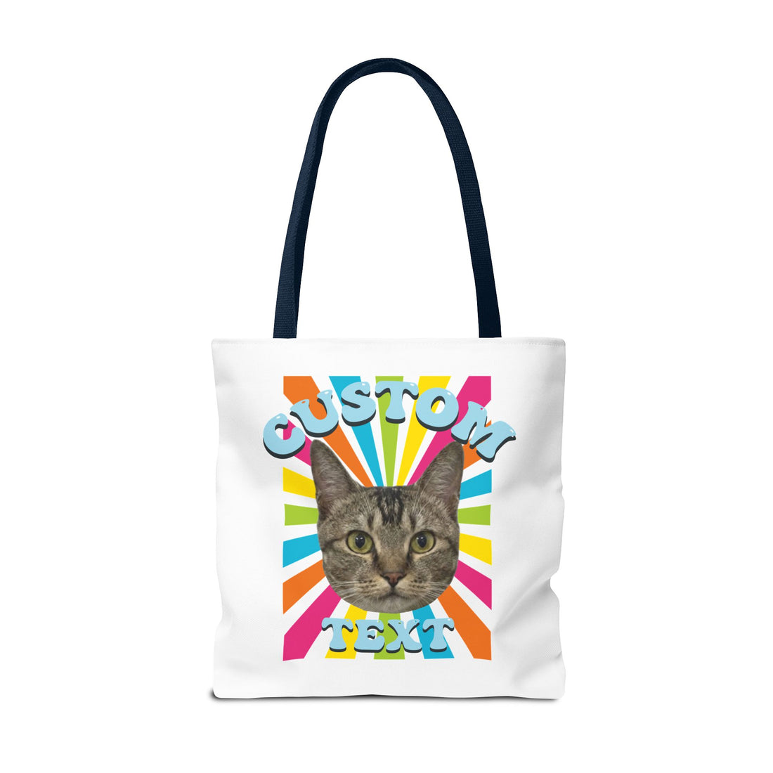 Custom Cat Tote Bag | Personalized Pet Photo Canvas Bag