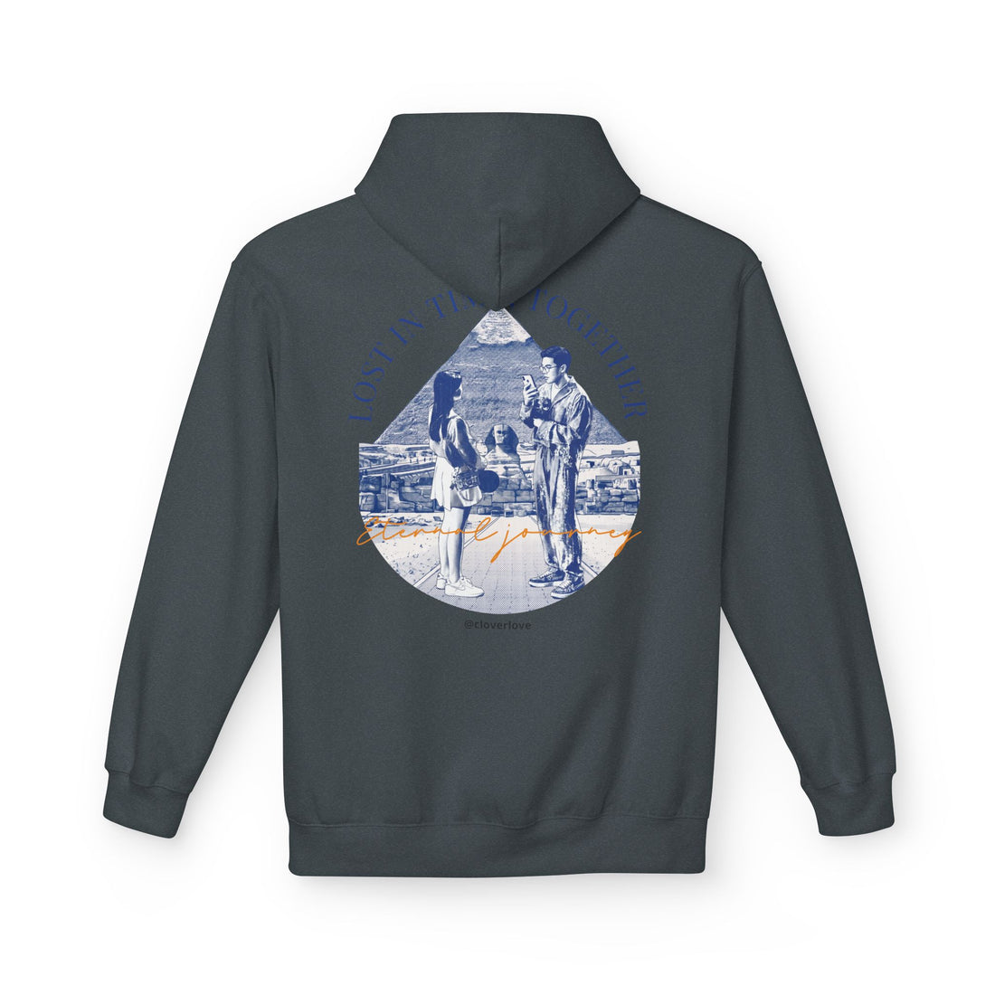 Vintage Reise Hoodie | Pärchen Wahrzeichen Grafik Sweatshirt