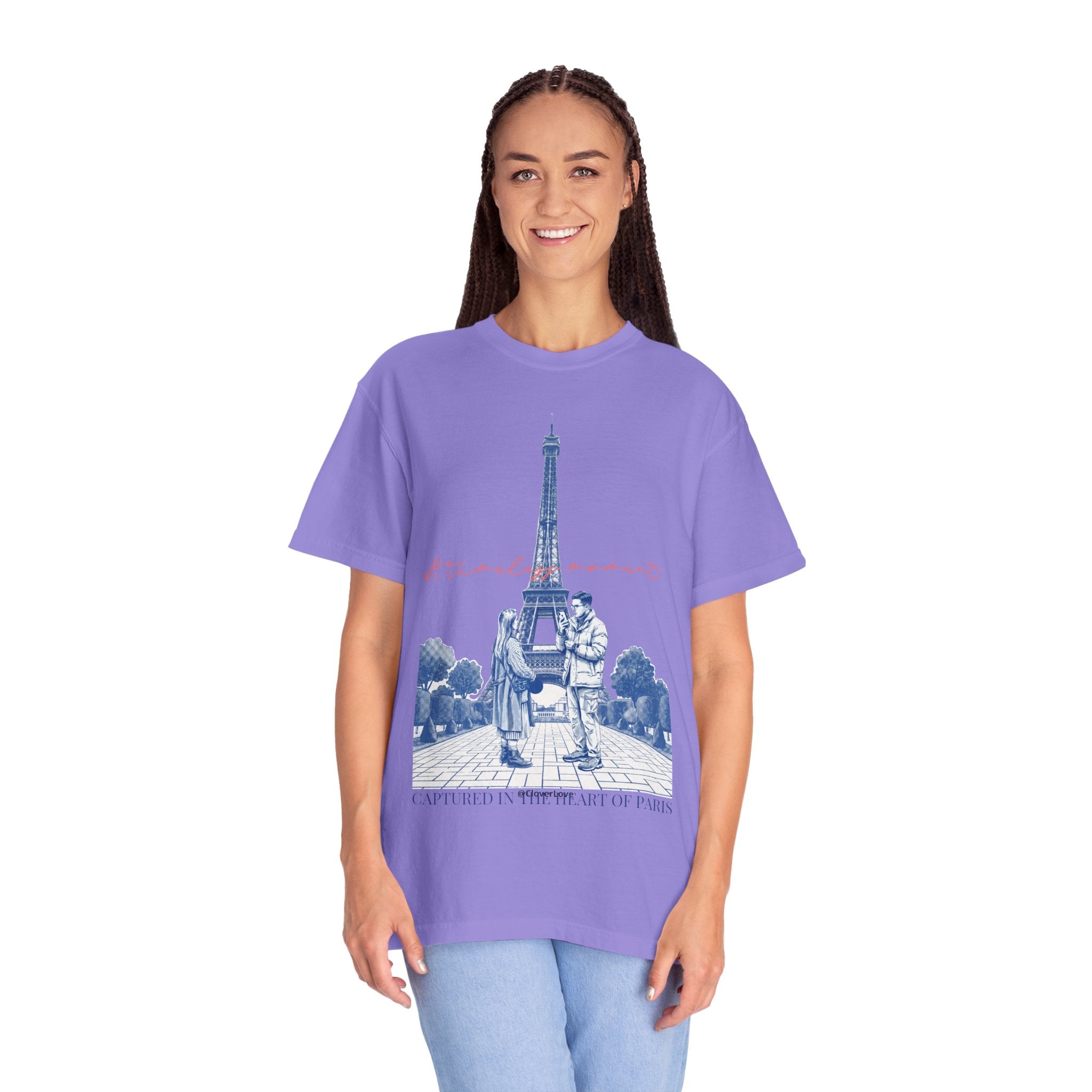 Custom Paris Landmark T-Shirt - Vintage Paris Memory Tee, Travel Lover Gift