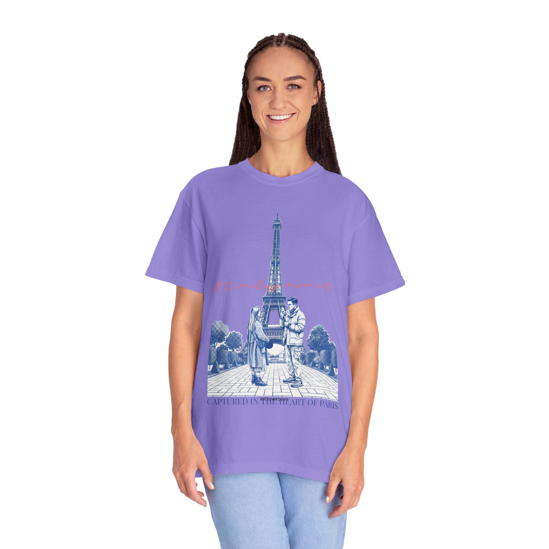 Custom Paris Landmark T-Shirt - Vintage Paris Memory Tee, Travel Lover Gift