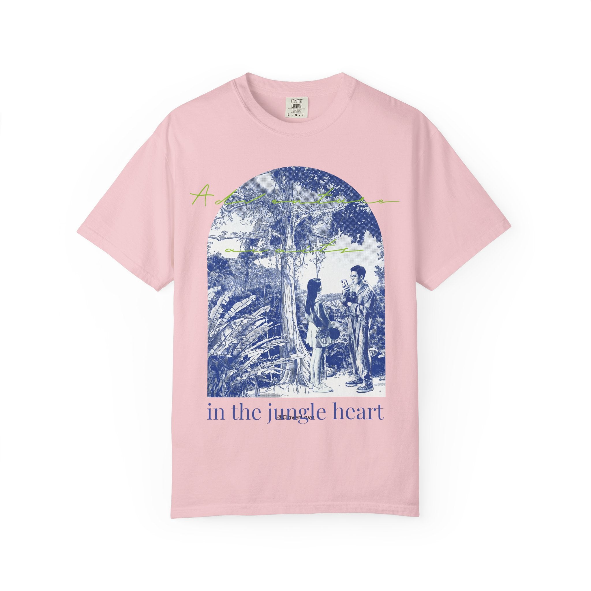 Custom Jungle Adventure Travel T-Shirt - Couple Vacation Gift