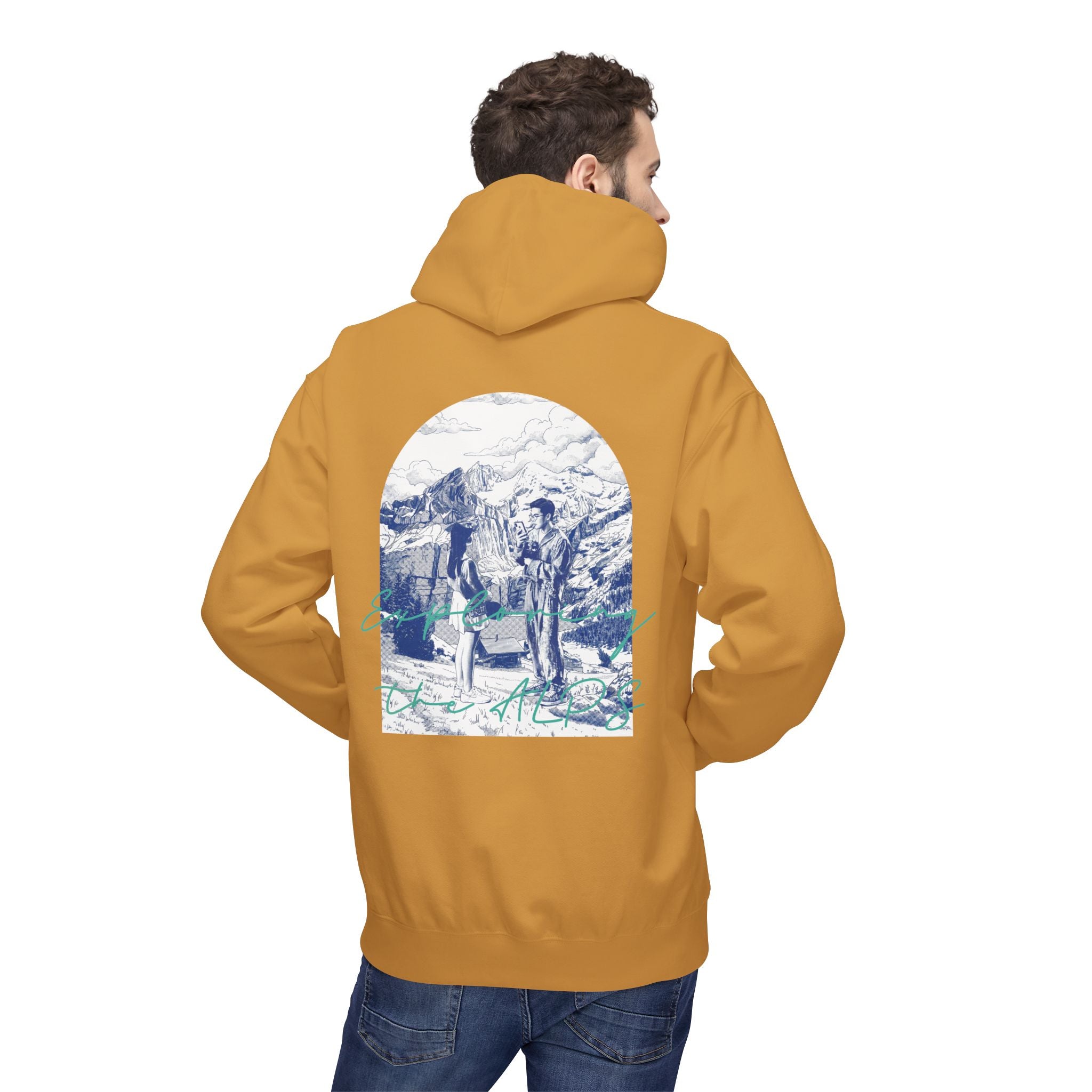 Mountain Travel Hoodie | Adventure Landscape Graphic Pullover