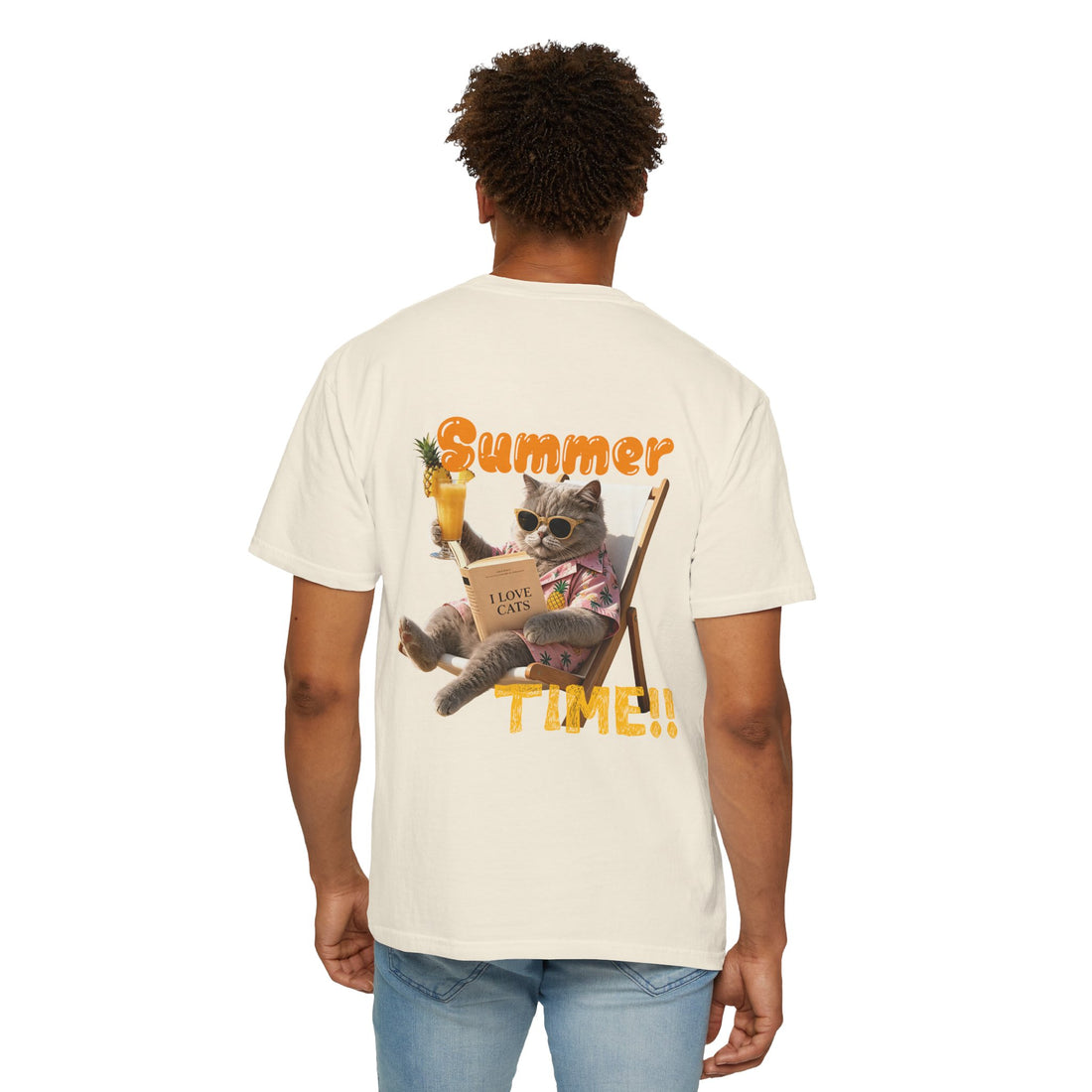 Custom Cat Summer T-Shirt - Funny Vacation Cat Tee, Pet Lover Gift