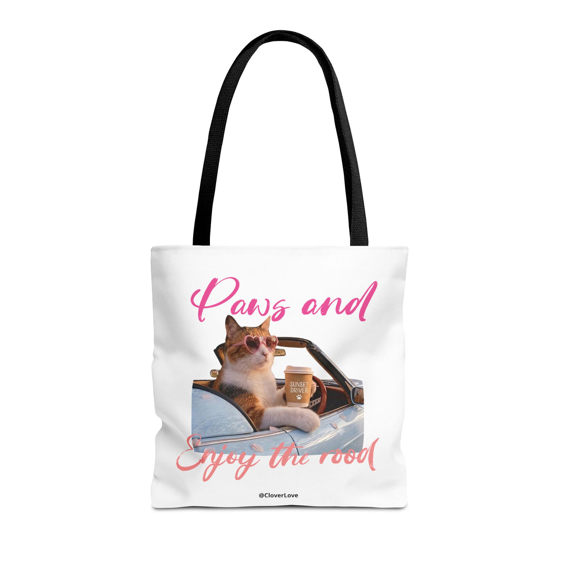 Cute Cat Tote Bag | Custom Cat Photo Personalized Canvas Bag