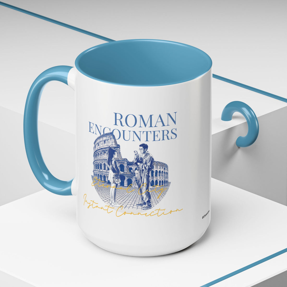 Rome Travel Memory Mug - Colosseum Coffee Cup for Travelers