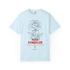 Rose Flower T-Shirt - Romantic Botanical Graphic Shirt for Flower Lovers