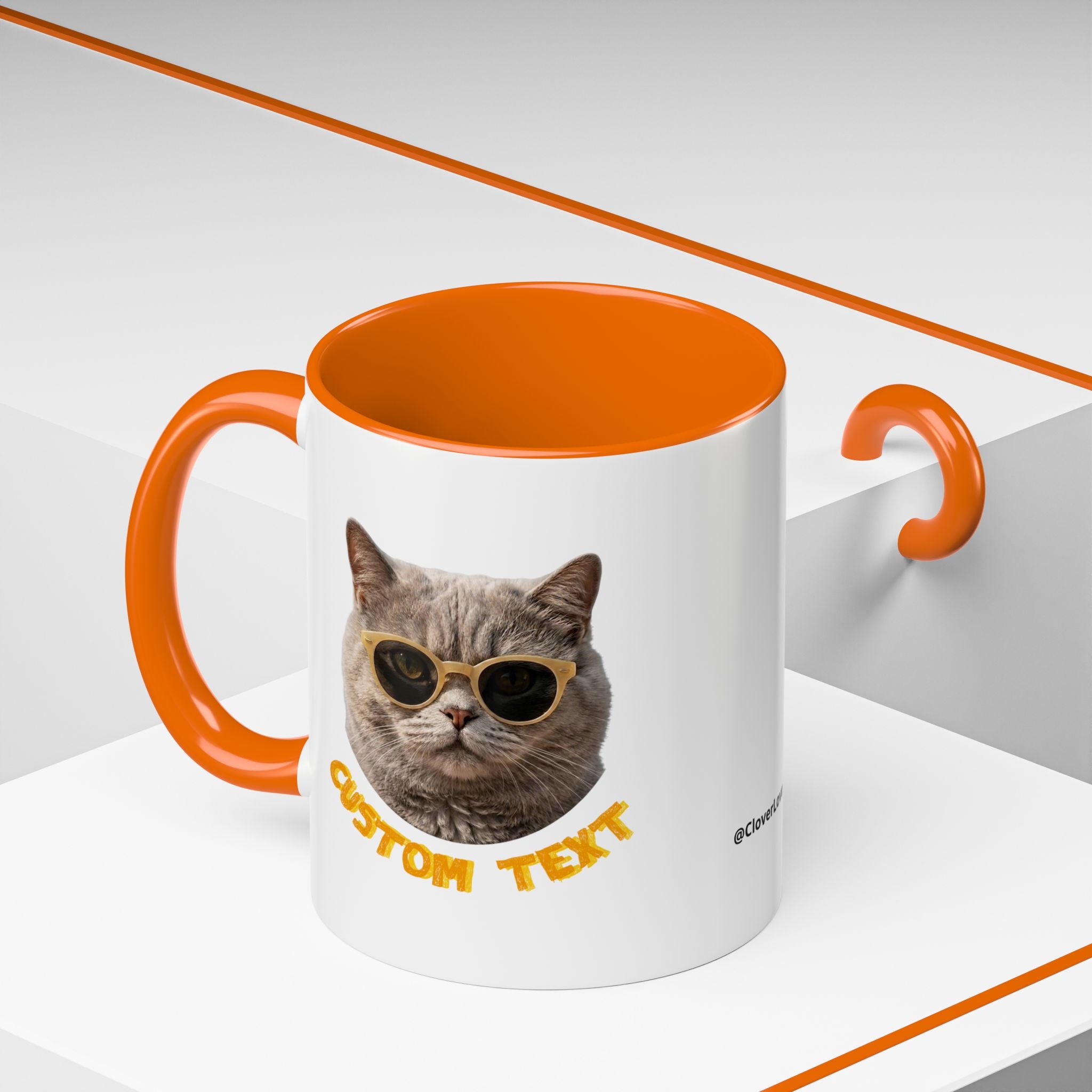 Funny Cat Summer Mug - Cute Beach Coffee Cup for Cat Lovers