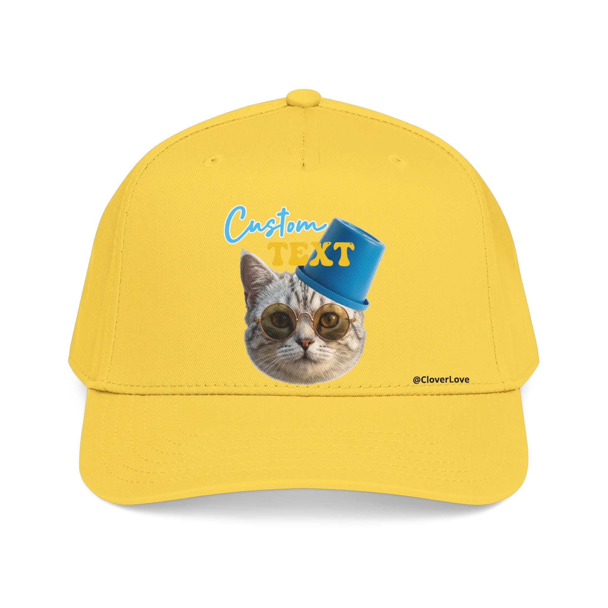 Funny Cat Photo Hat | Custom Pet Lover Baseball Cap