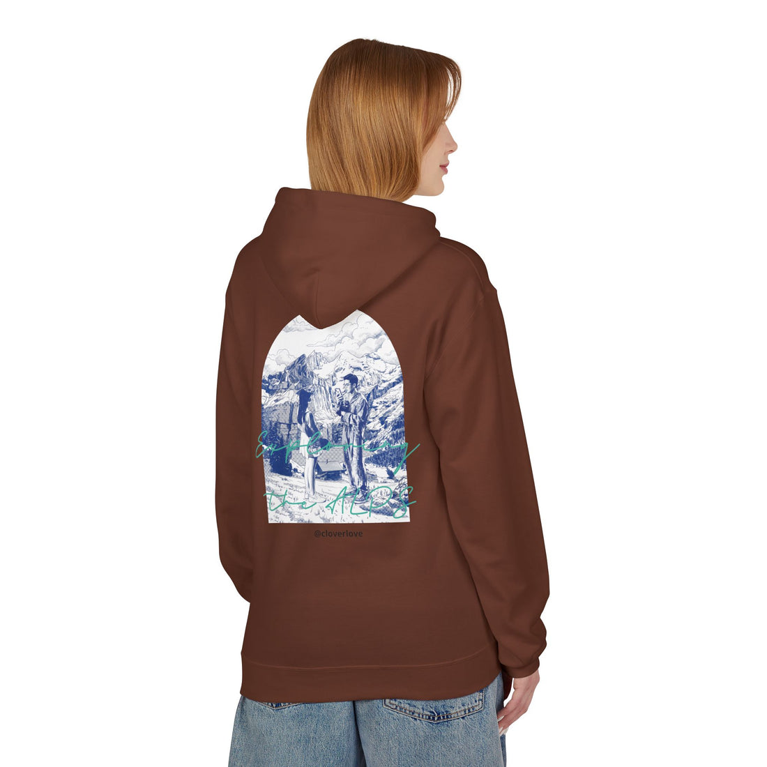 Mountain Travel Hoodie | Abenteuerlandschaft Grafik Pullover